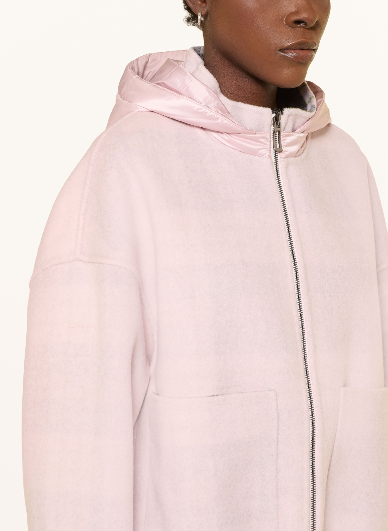 MARC CAIN Omkeerbaar jasje: 208 chalk pink