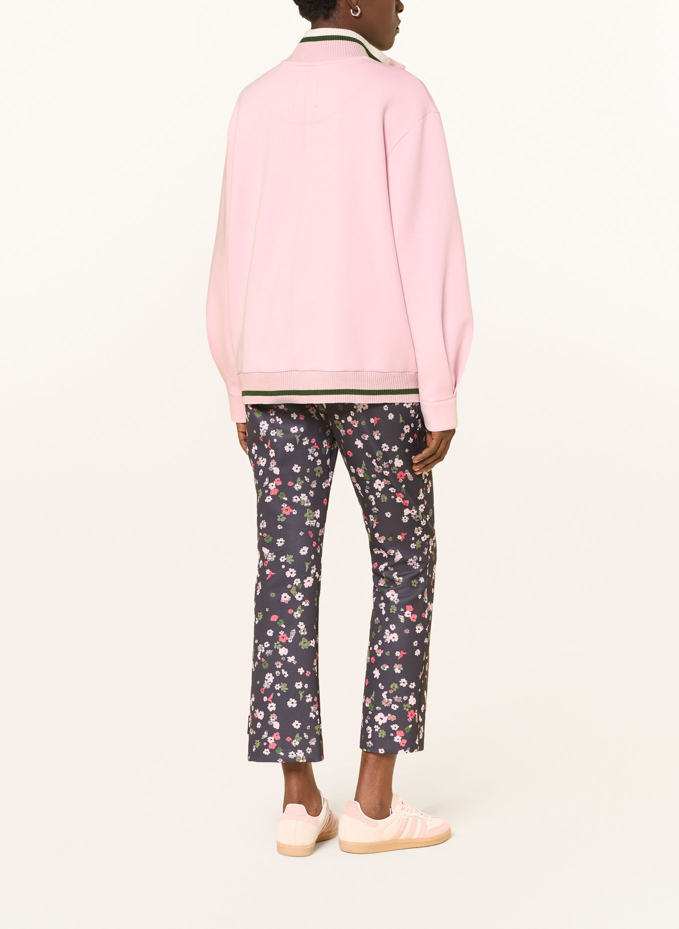MARC CAIN Sweatjack: 208 chalk pink