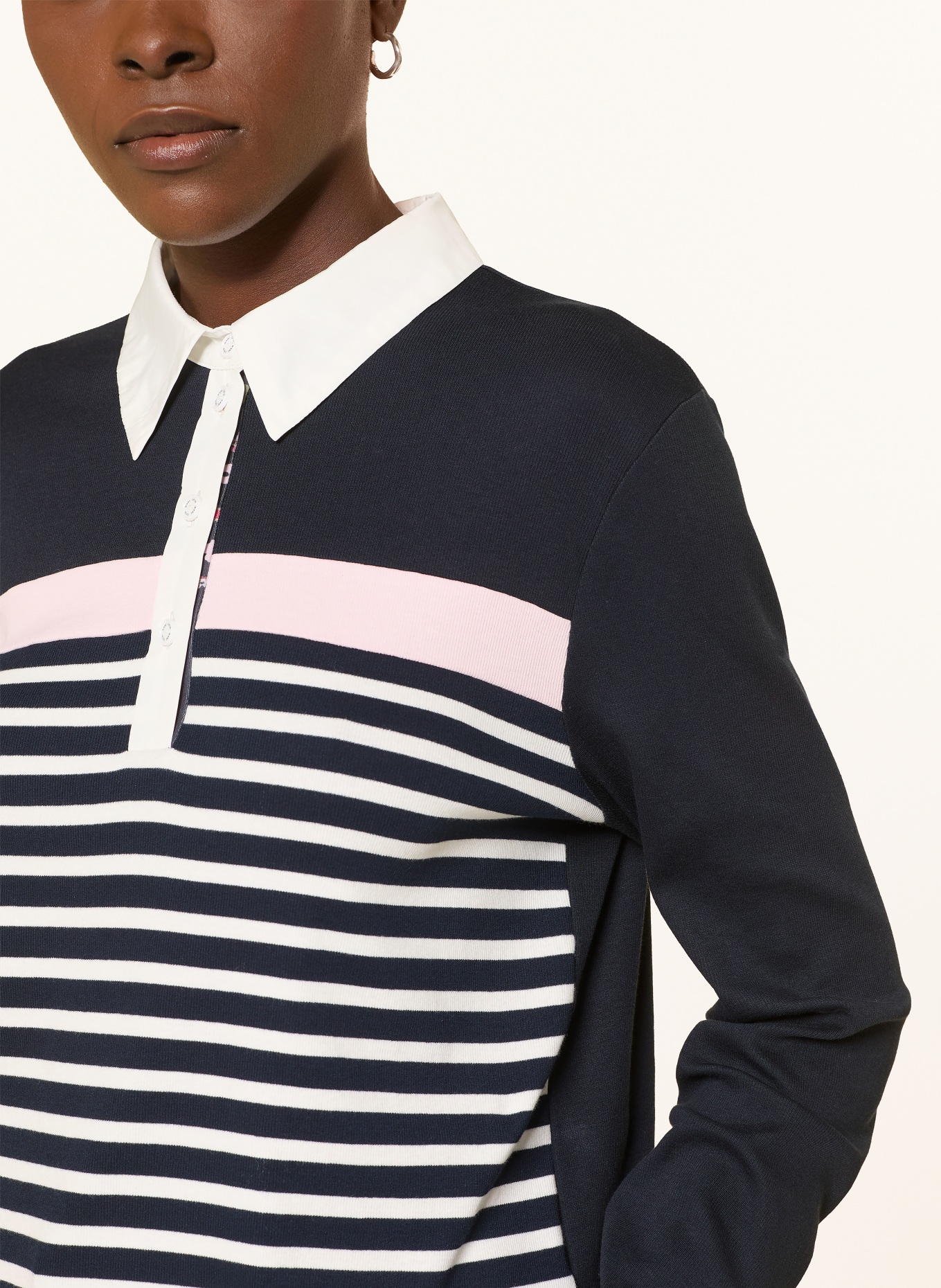 MARC CAIN Jerseyové polo tričko: 394 navy