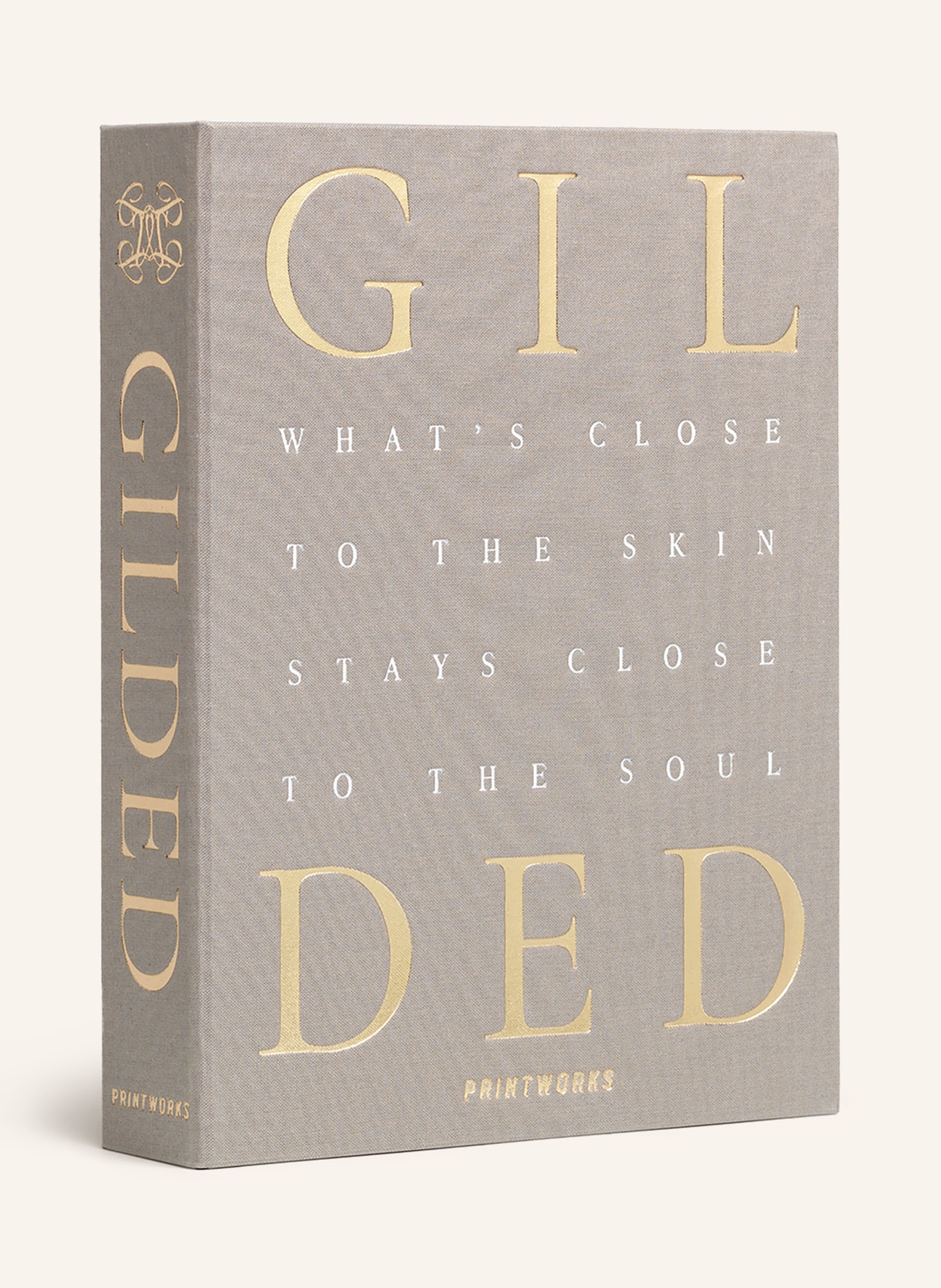 PRINTWORKS GILDED Jewelry Box: GRAY / GOLD / WHITE