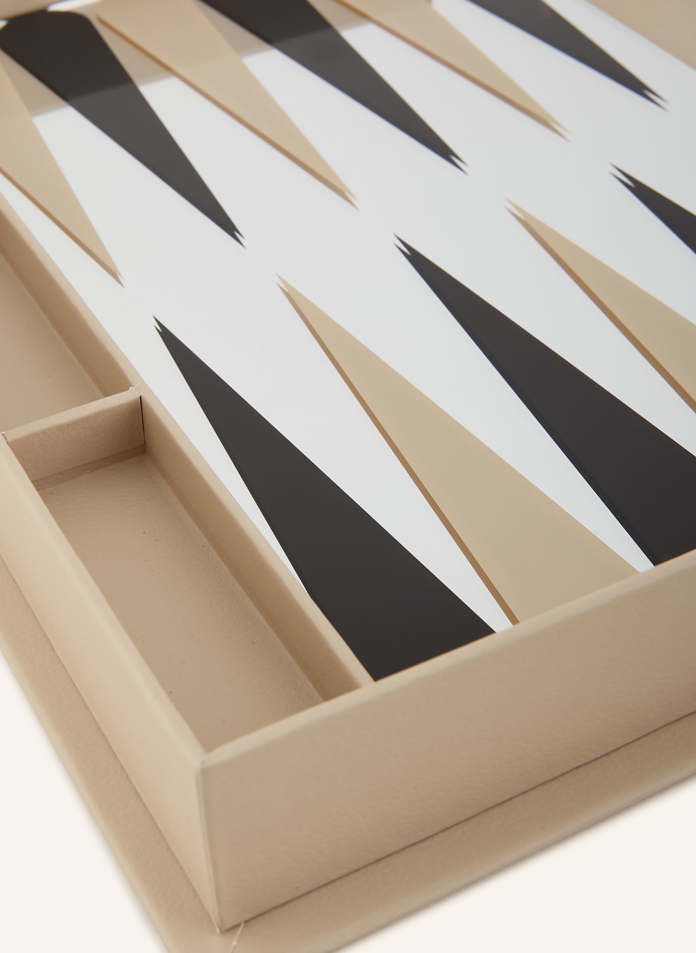 PRINTWORKS Bordspel ART OF BACKGAMMON: BEIGE / ZILVER / ZWART