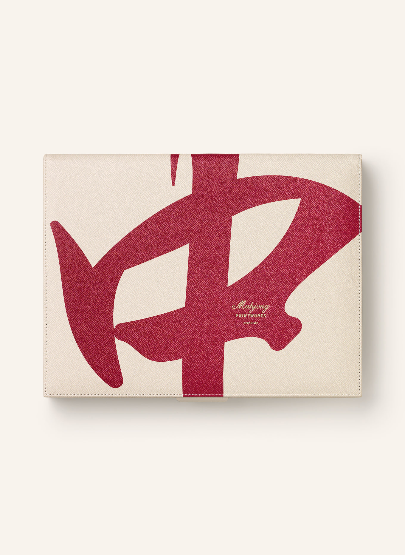 PRINTWORKS Brettspiel REVERRA MAHJONG: CREME / ROT