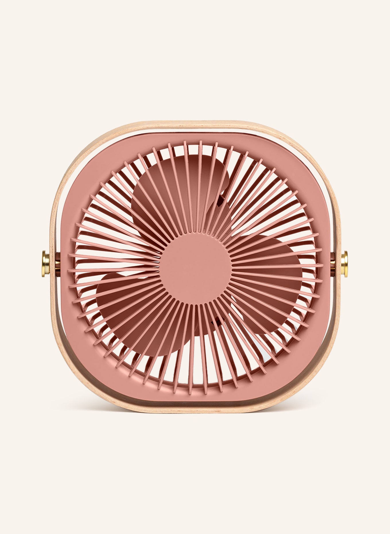 PRINTWORKS Tragbarer Ventilator FANTASTIC: ALTROSA / HELLBRAUN