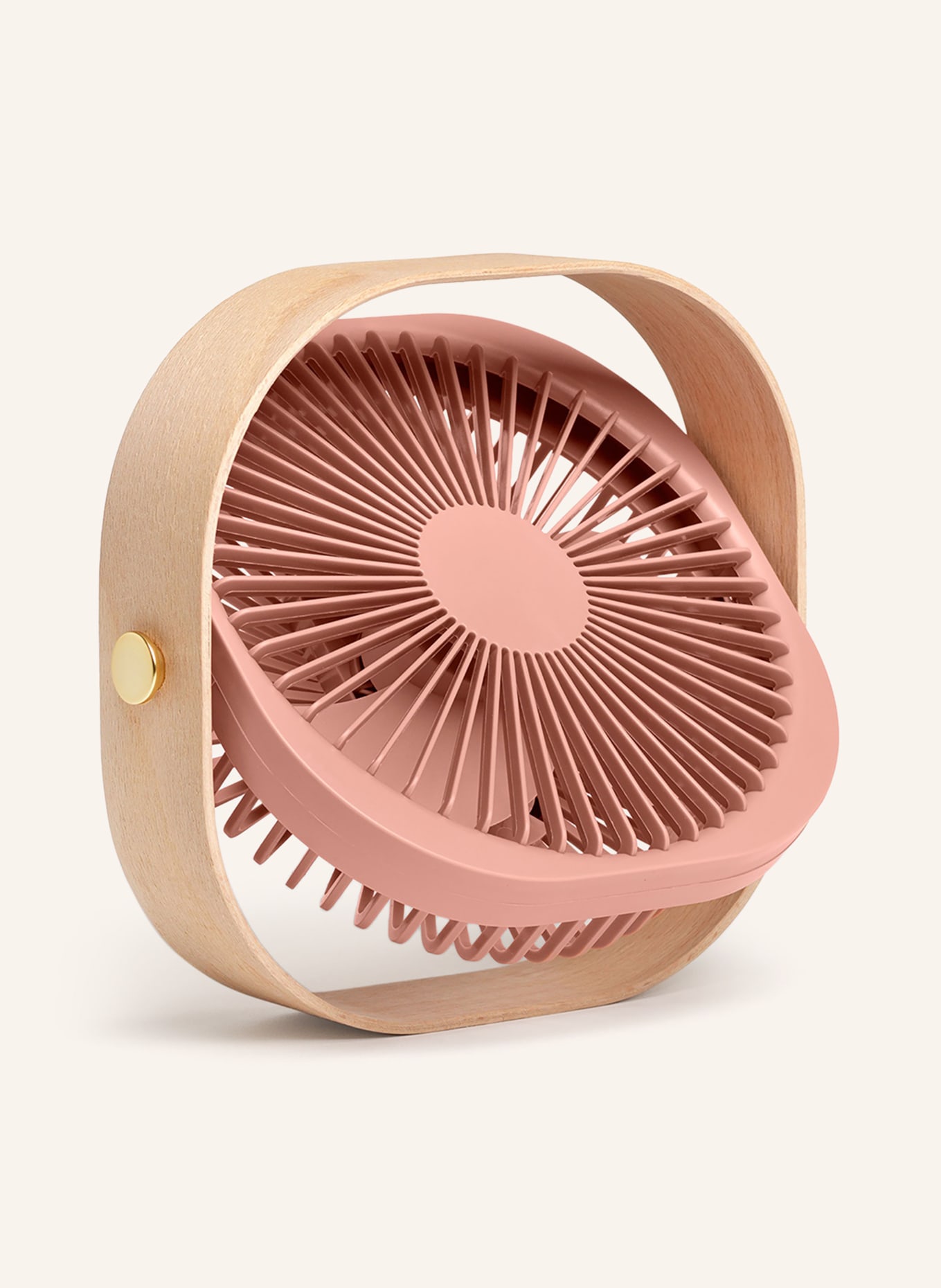 PRINTWORKS Tragbarer Ventilator FANTASTIC: ALTROSA / HELLBRAUN