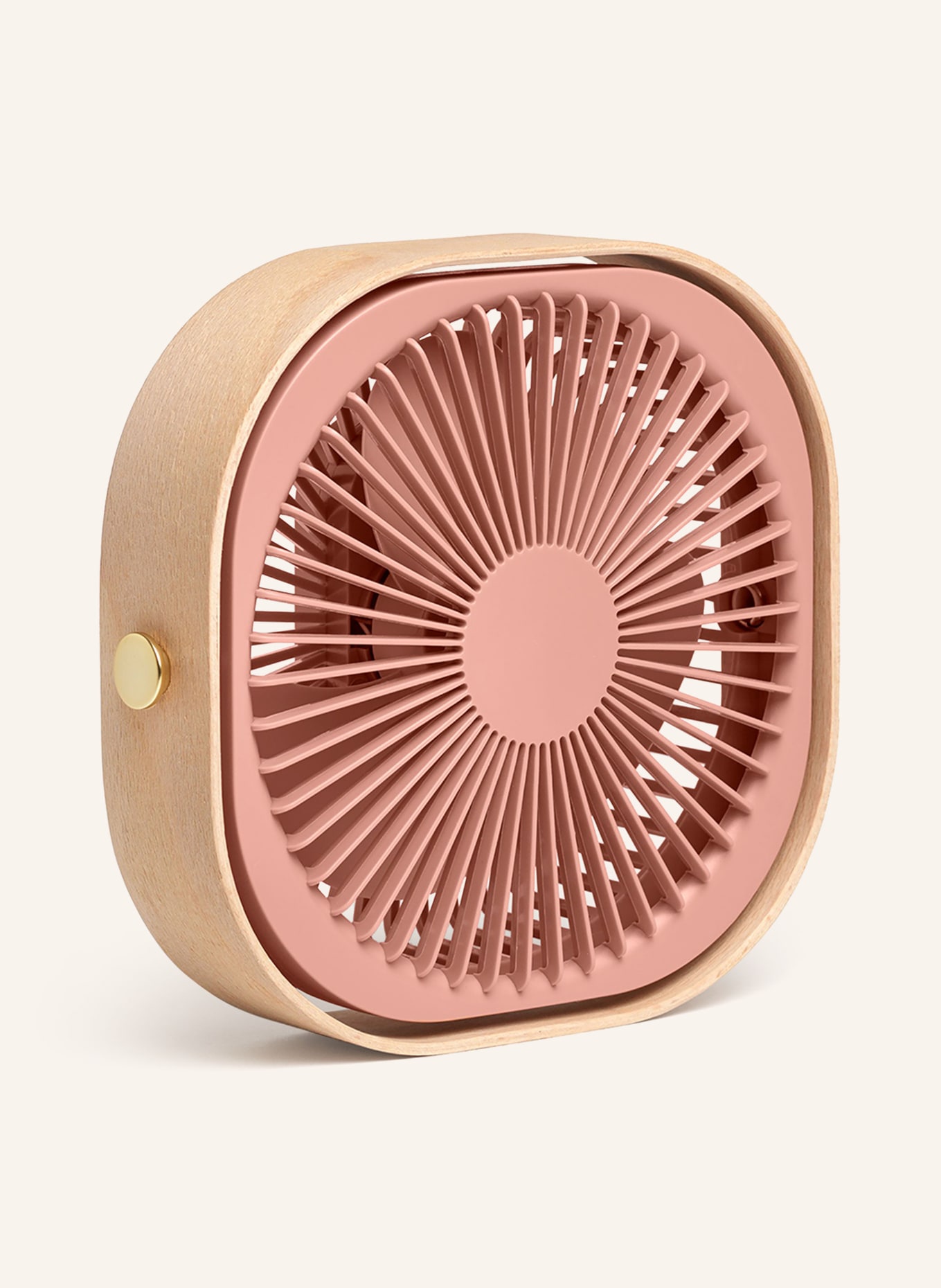 PRINTWORKS Tragbarer Ventilator FANTASTIC: ALTROSA / HELLBRAUN