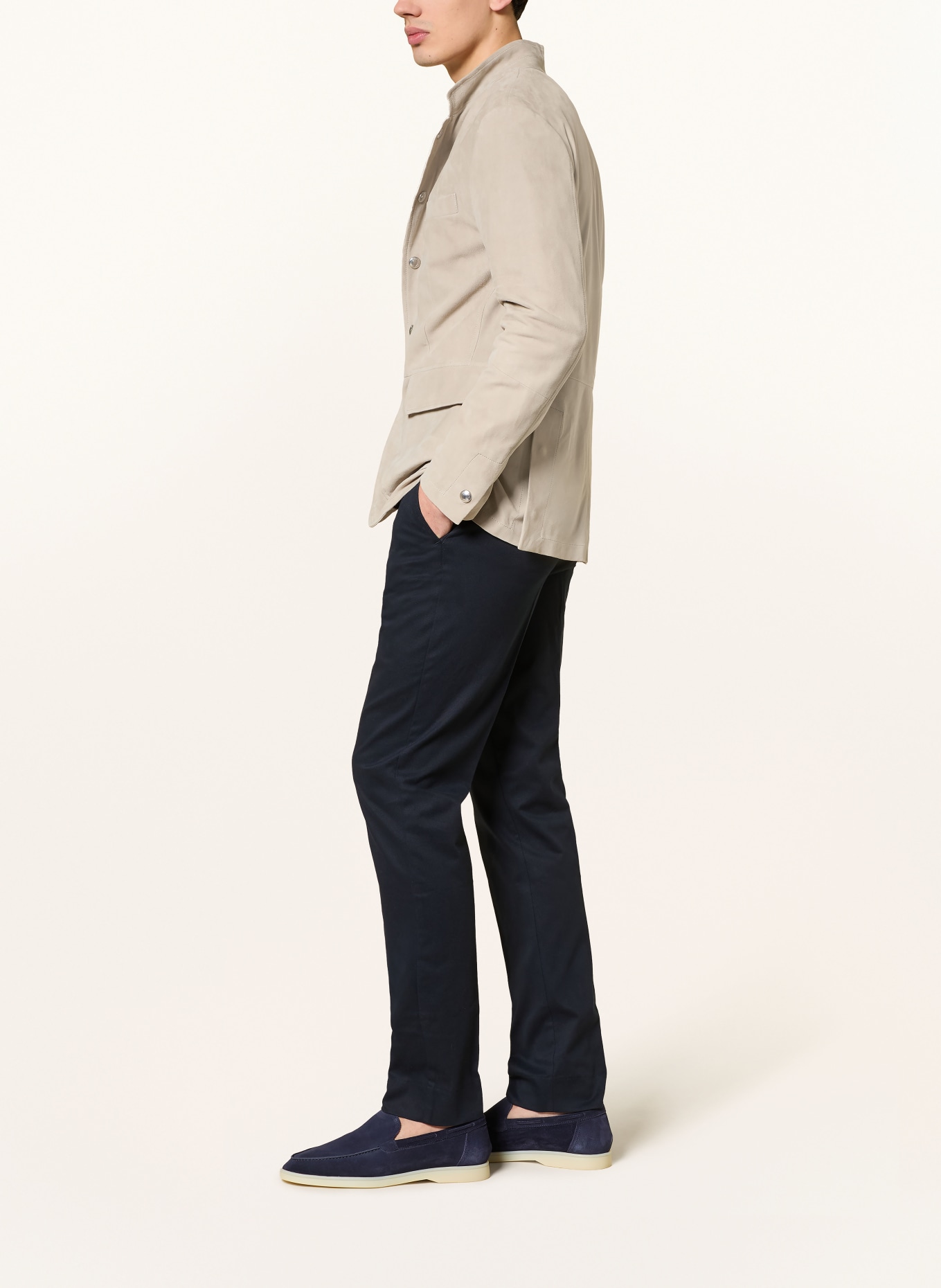 Aurélien Extra Slim Fit Chino Pants: DARK BLUE