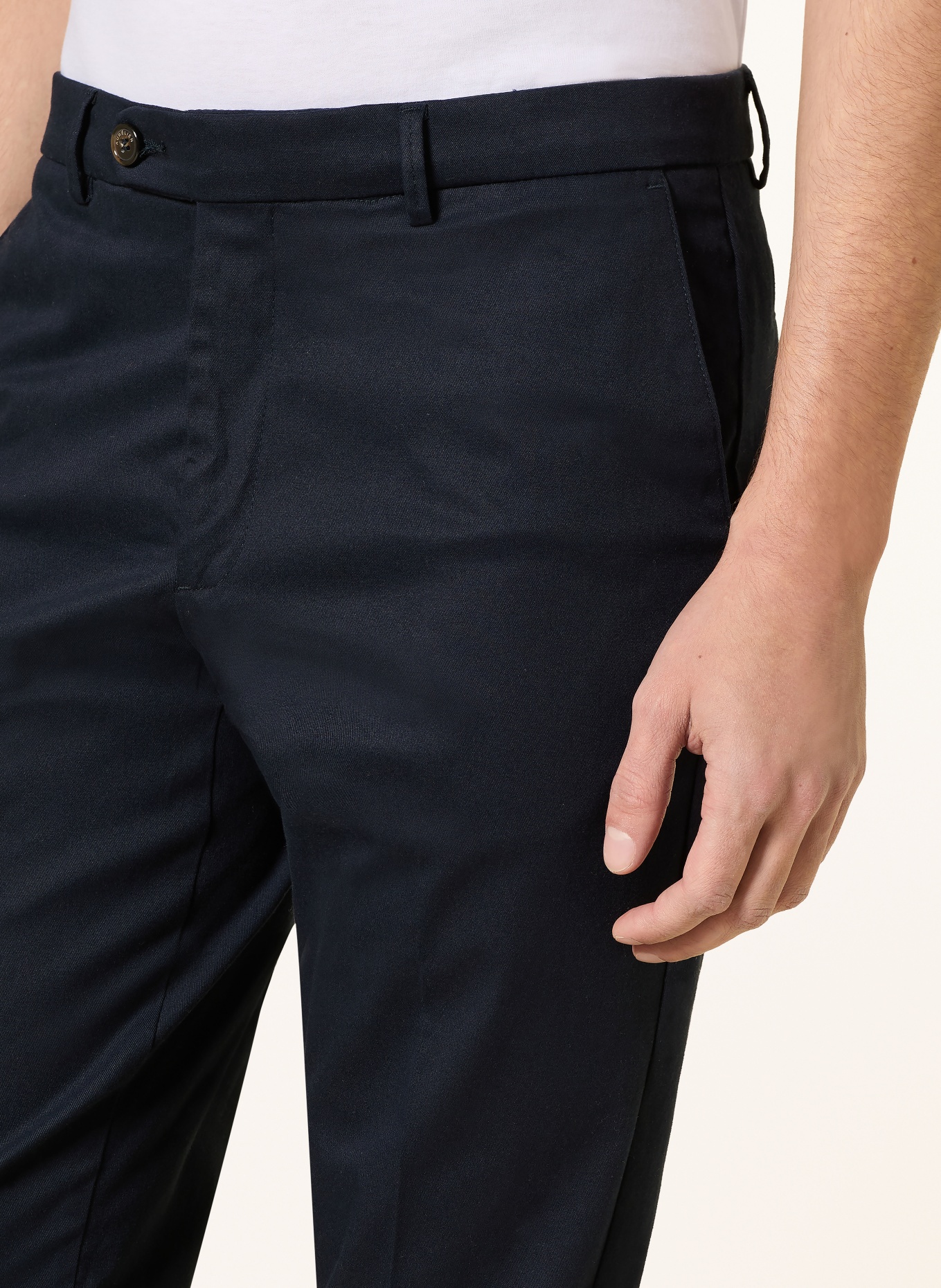 Aurélien Extra Slim Fit Chino Pants: DARK BLUE