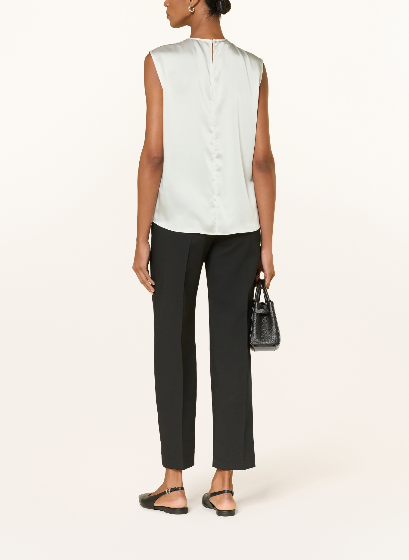 HOBBS Chemisier ROSANNE en satin: BLANC