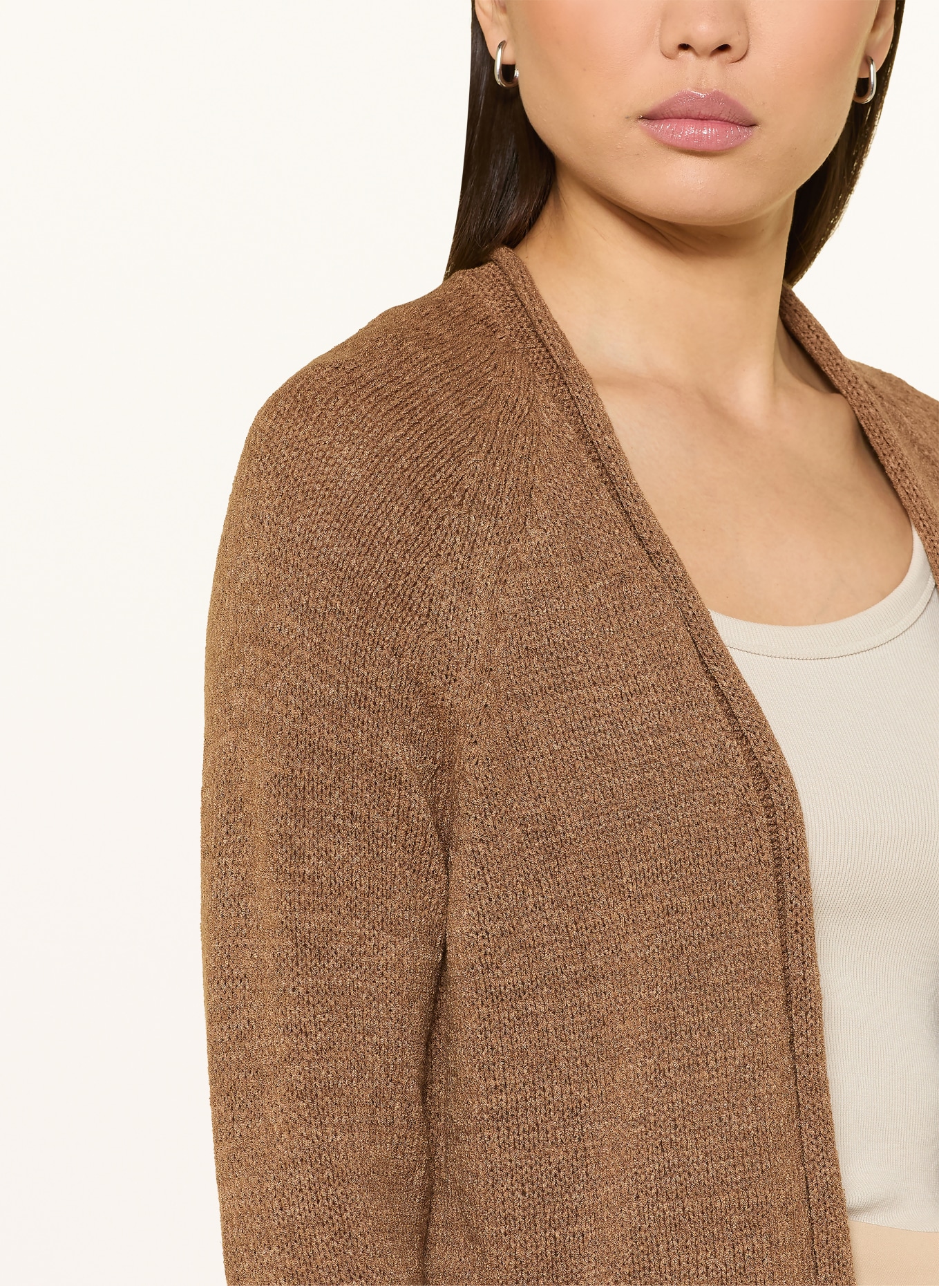 monari Strickhülle mit 3/4-Arm: BRAUN