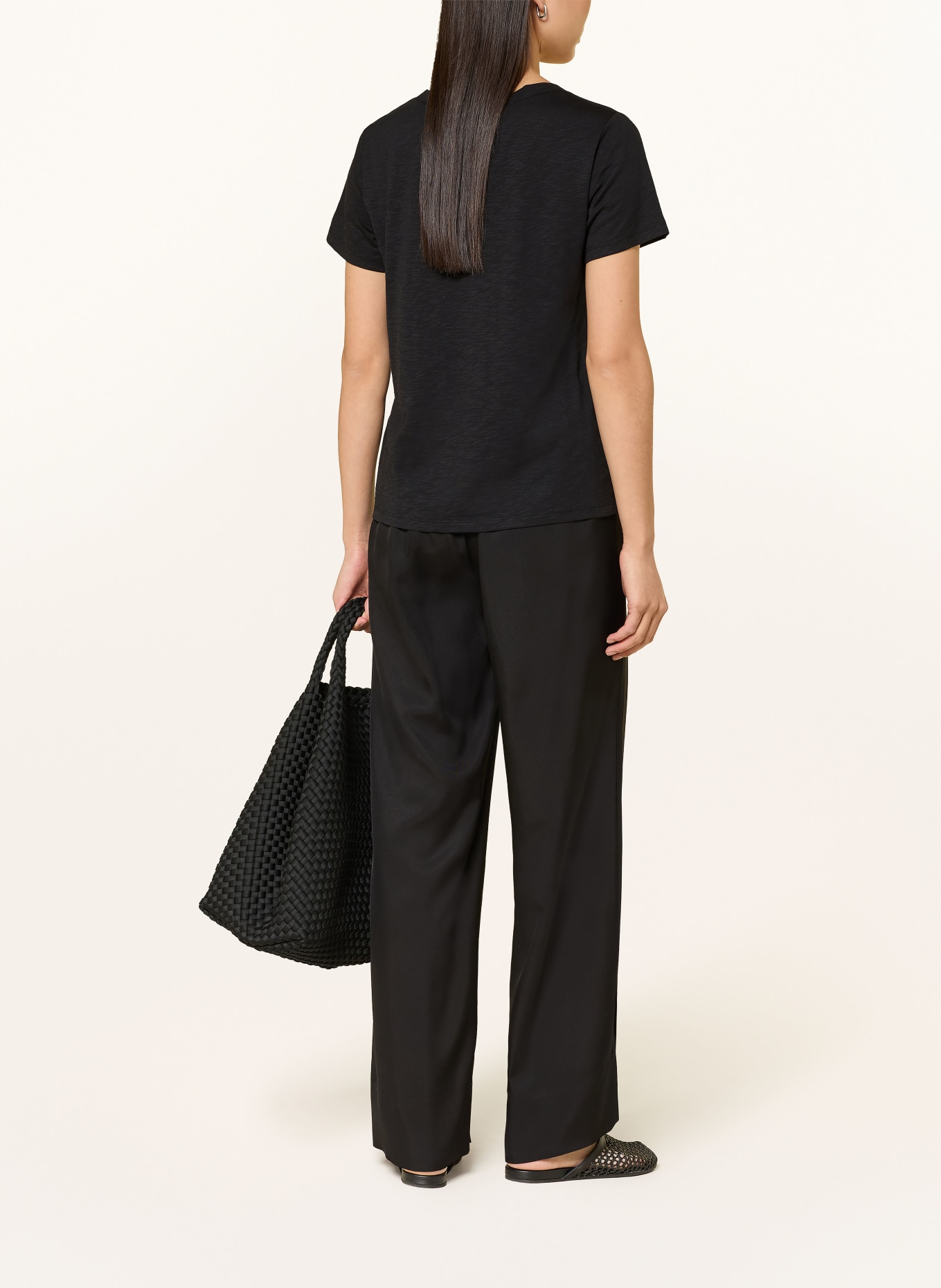 monari T-shirt orné de strass: NOIR