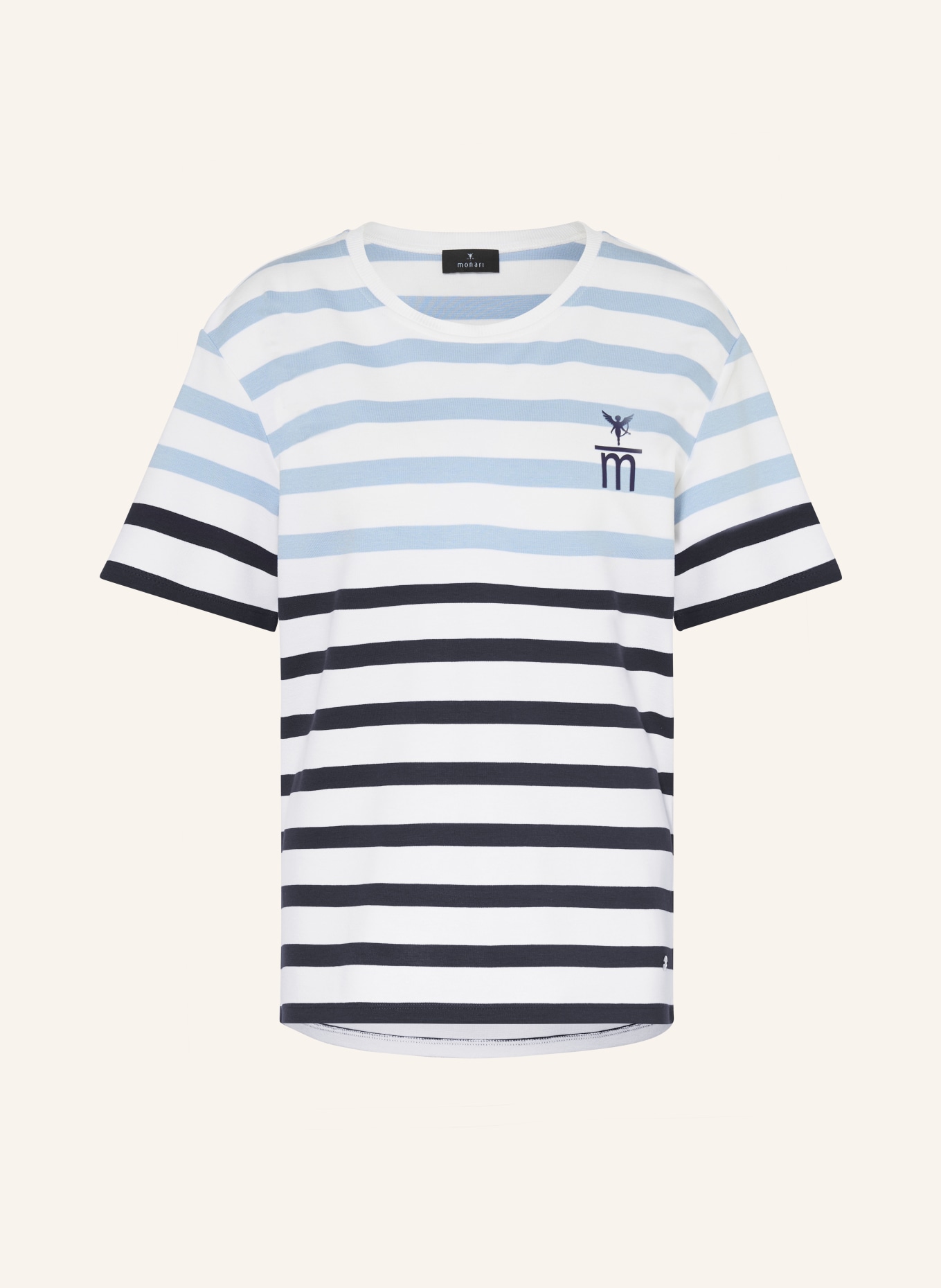 monari T-Shirt: DUNKELBLAU / HELLBLAU / WEISS