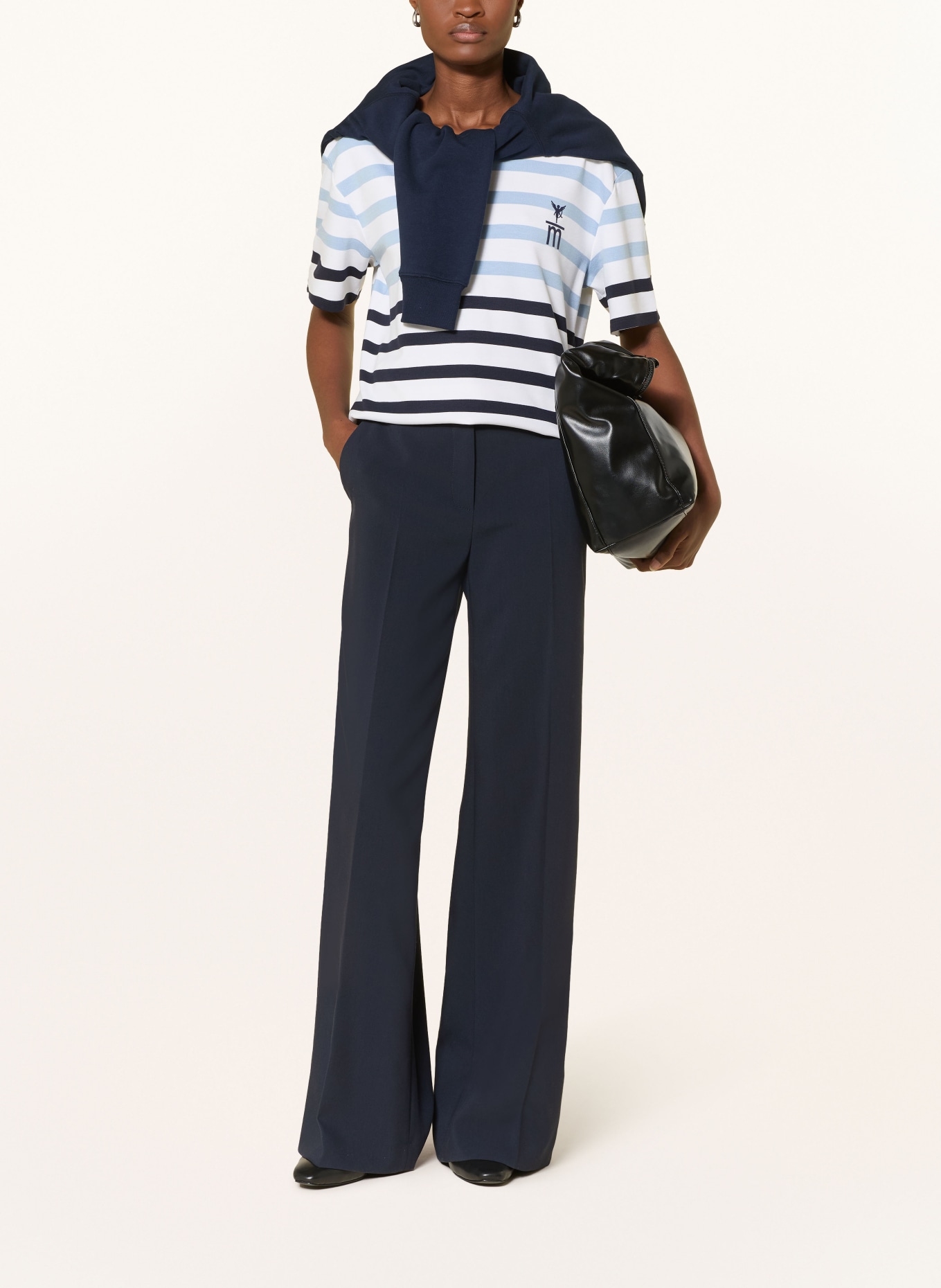 monari T-Shirt: DUNKELBLAU / HELLBLAU / WEISS