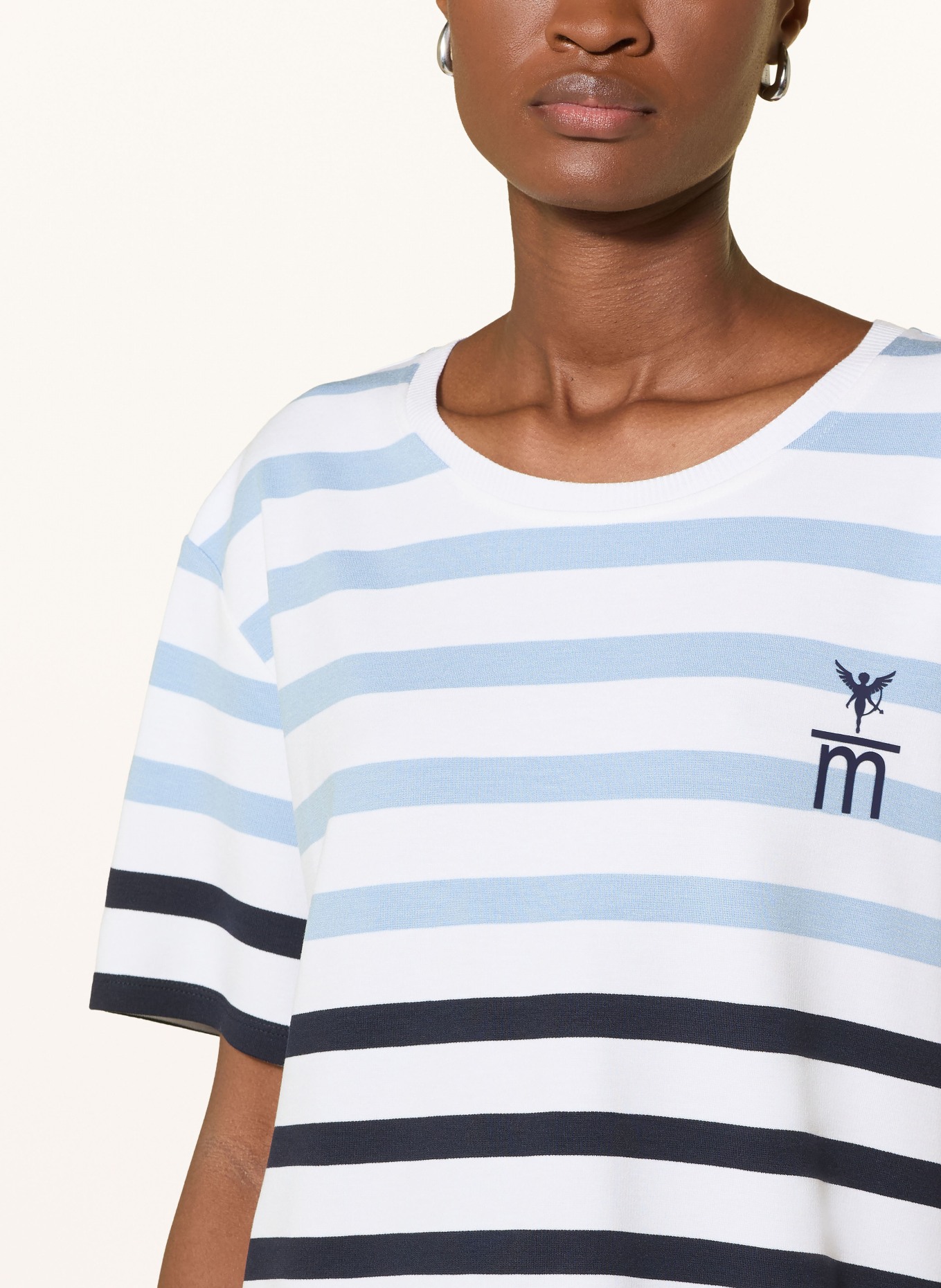 monari T-Shirt: DUNKELBLAU / HELLBLAU / WEISS