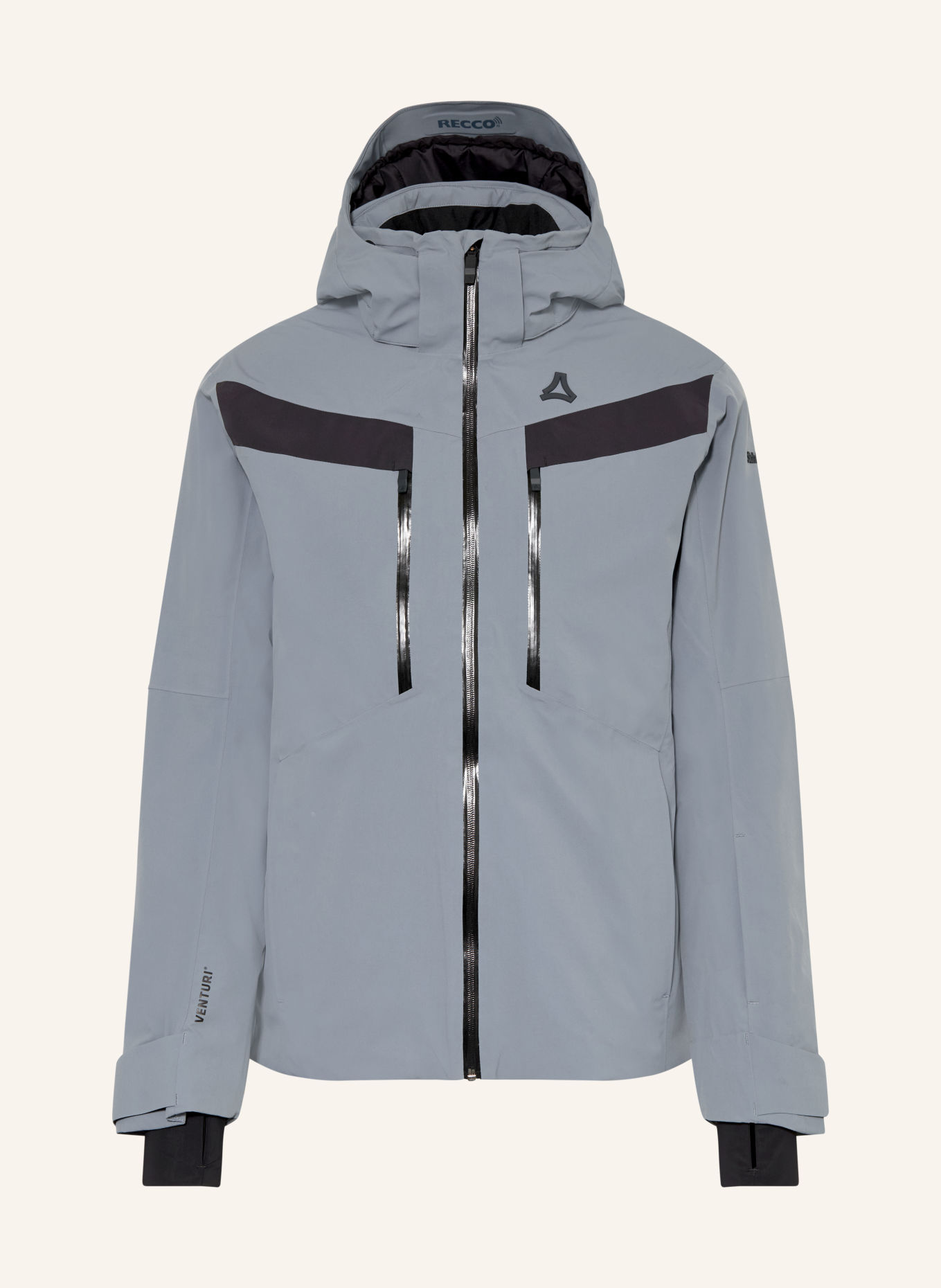 Schöffel SAFUNA Ski Jacket: BLUE GRAY / BLACK