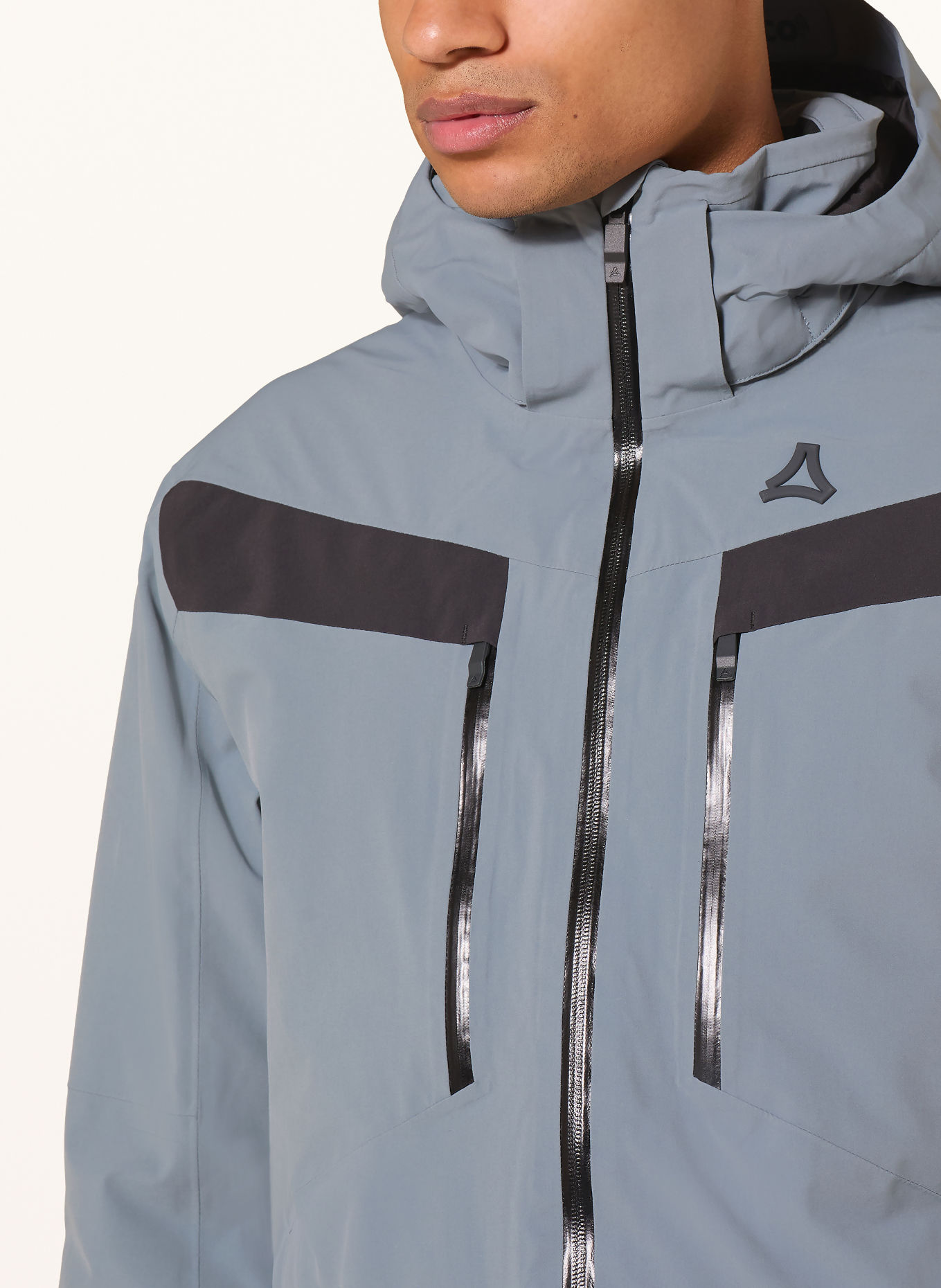 Schöffel SAFUNA Ski Jacket: BLUE GRAY / BLACK