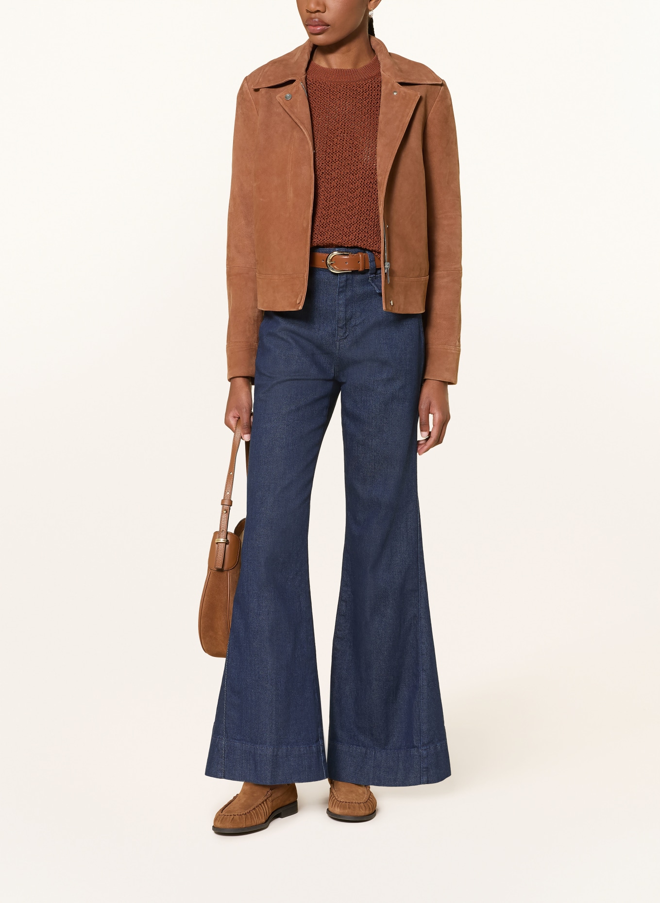 BOSS Lederjacke SAMARO: BRAUN