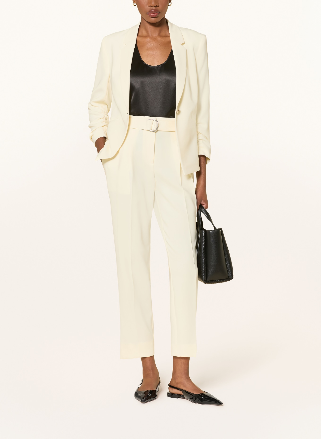 BOSS Marlenehose TECARINAH: ECRU