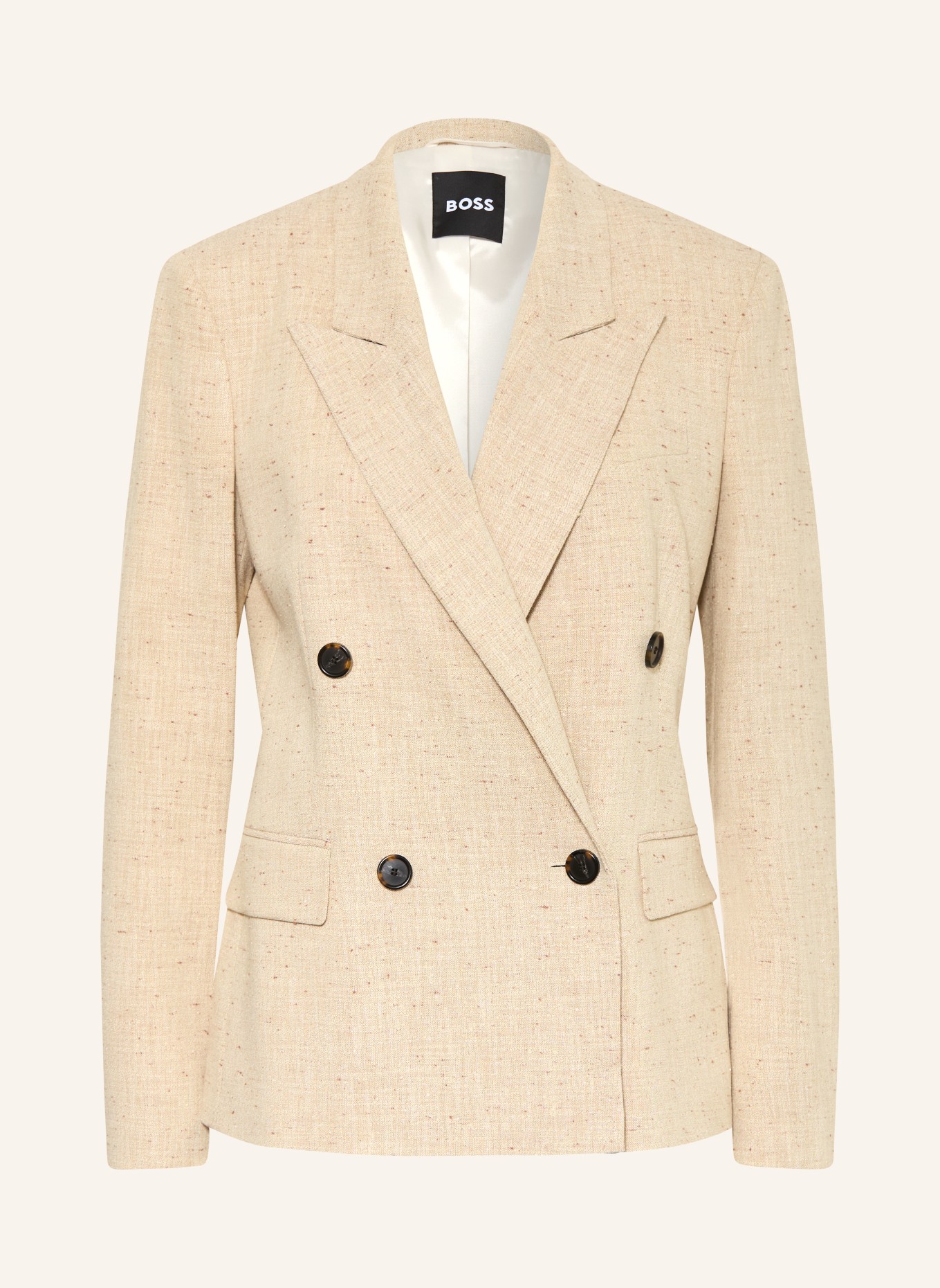 BOSS JALETO Blazer: CREAM / BROWN