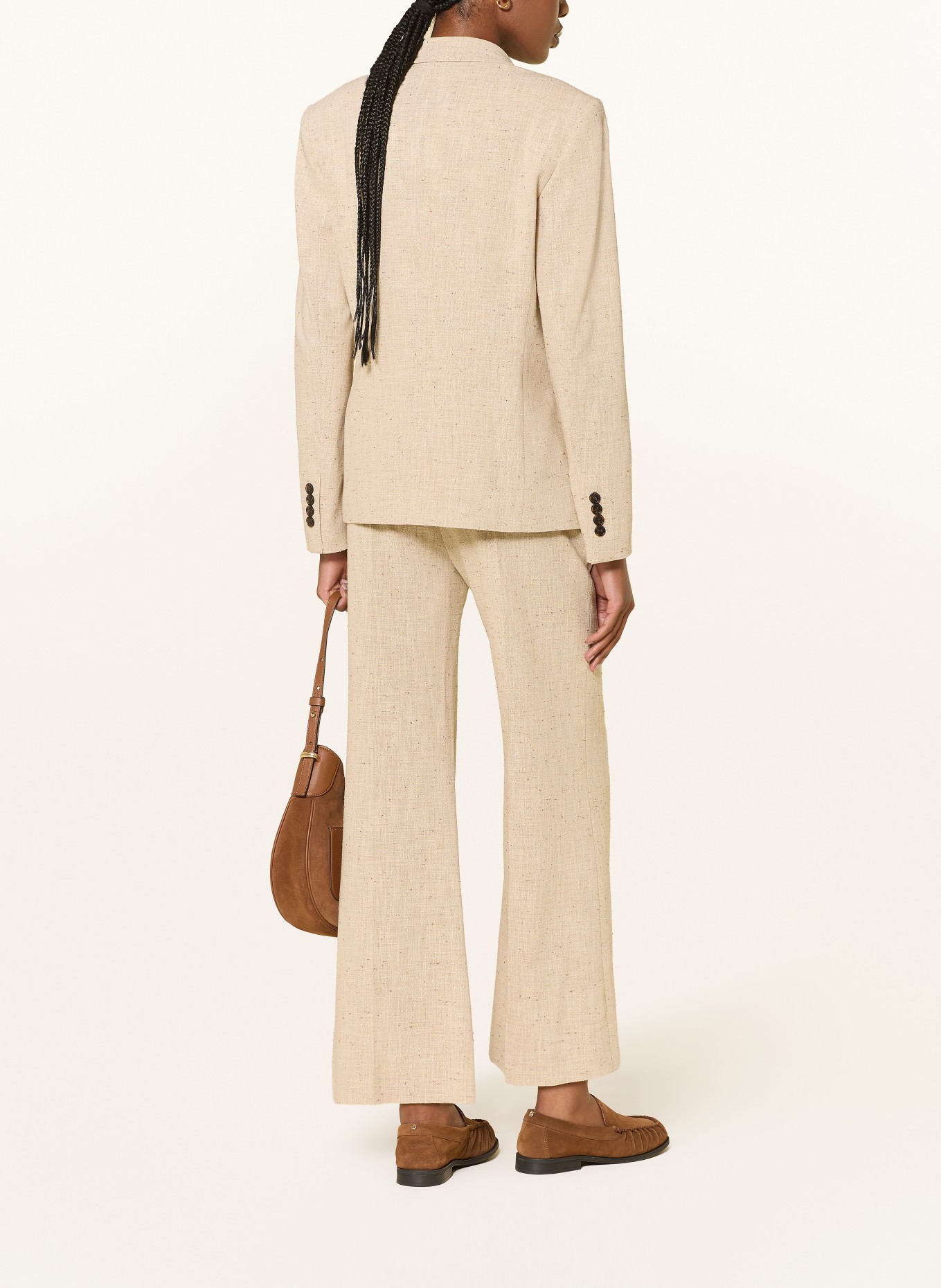 BOSS JALETO Blazer: CREAM / BROWN