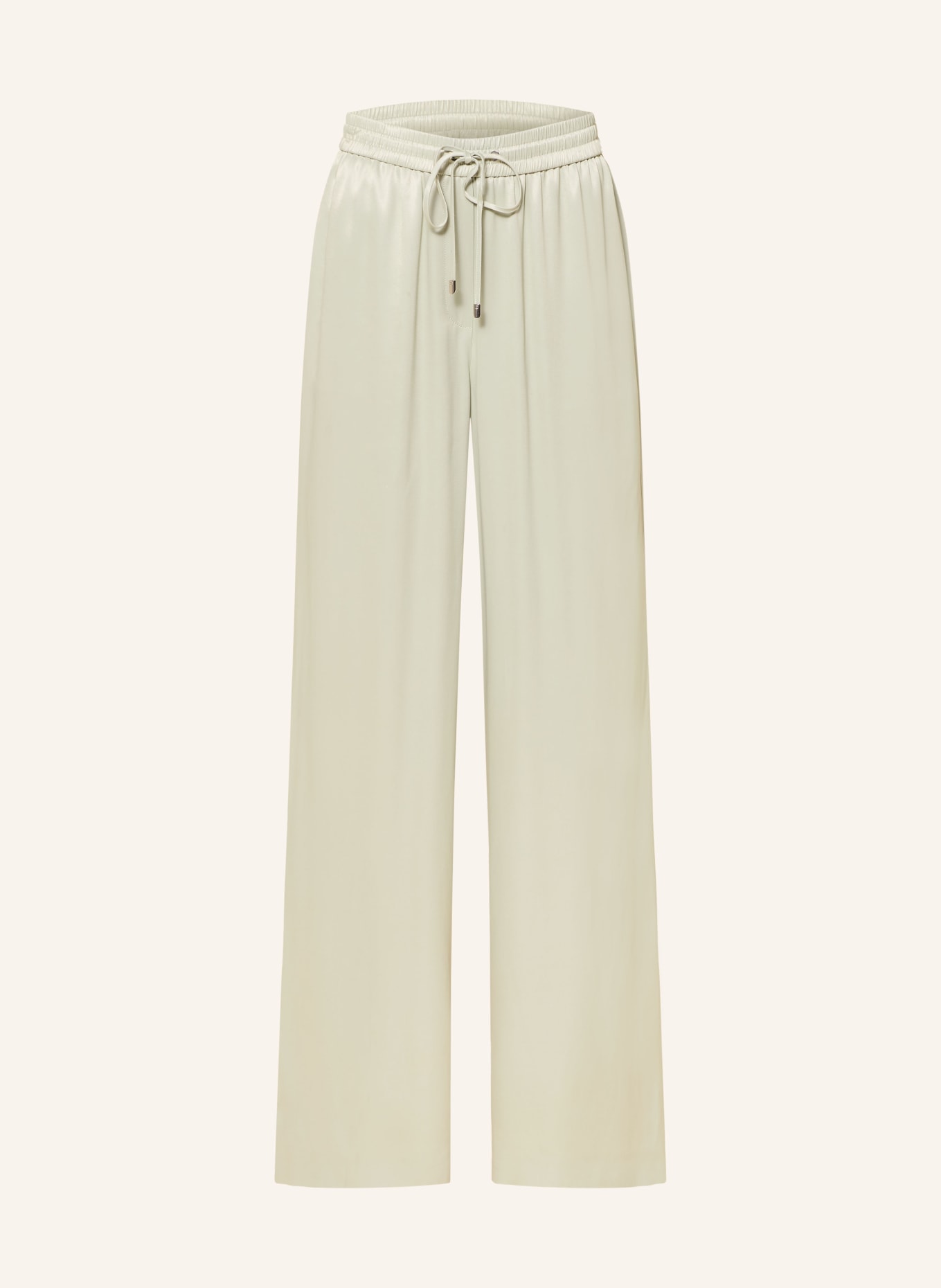 BOSS TAVATI Satin Pants: MINT
