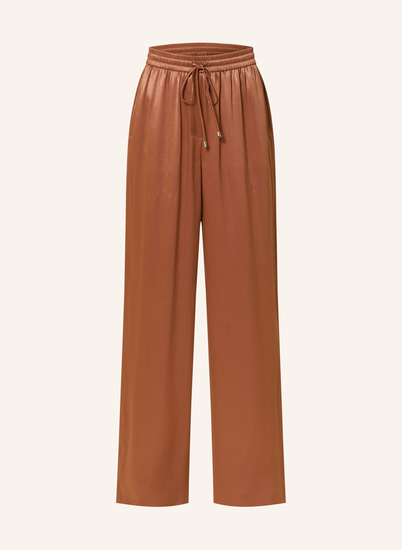 BOSS Satinhose TAVATI: BRAUN
