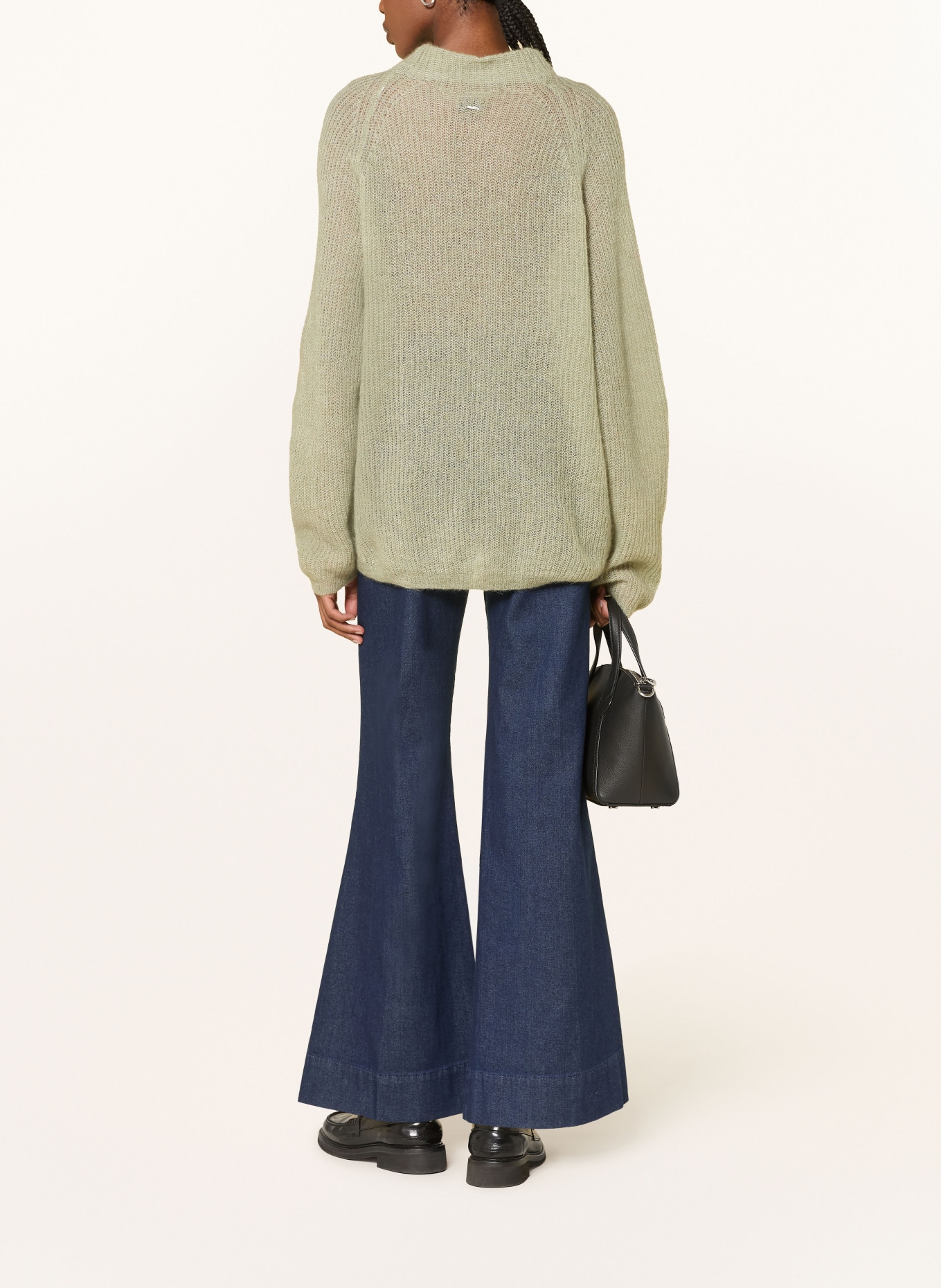 BOSS Pullover FEWENA mit Alpaka: OLIV