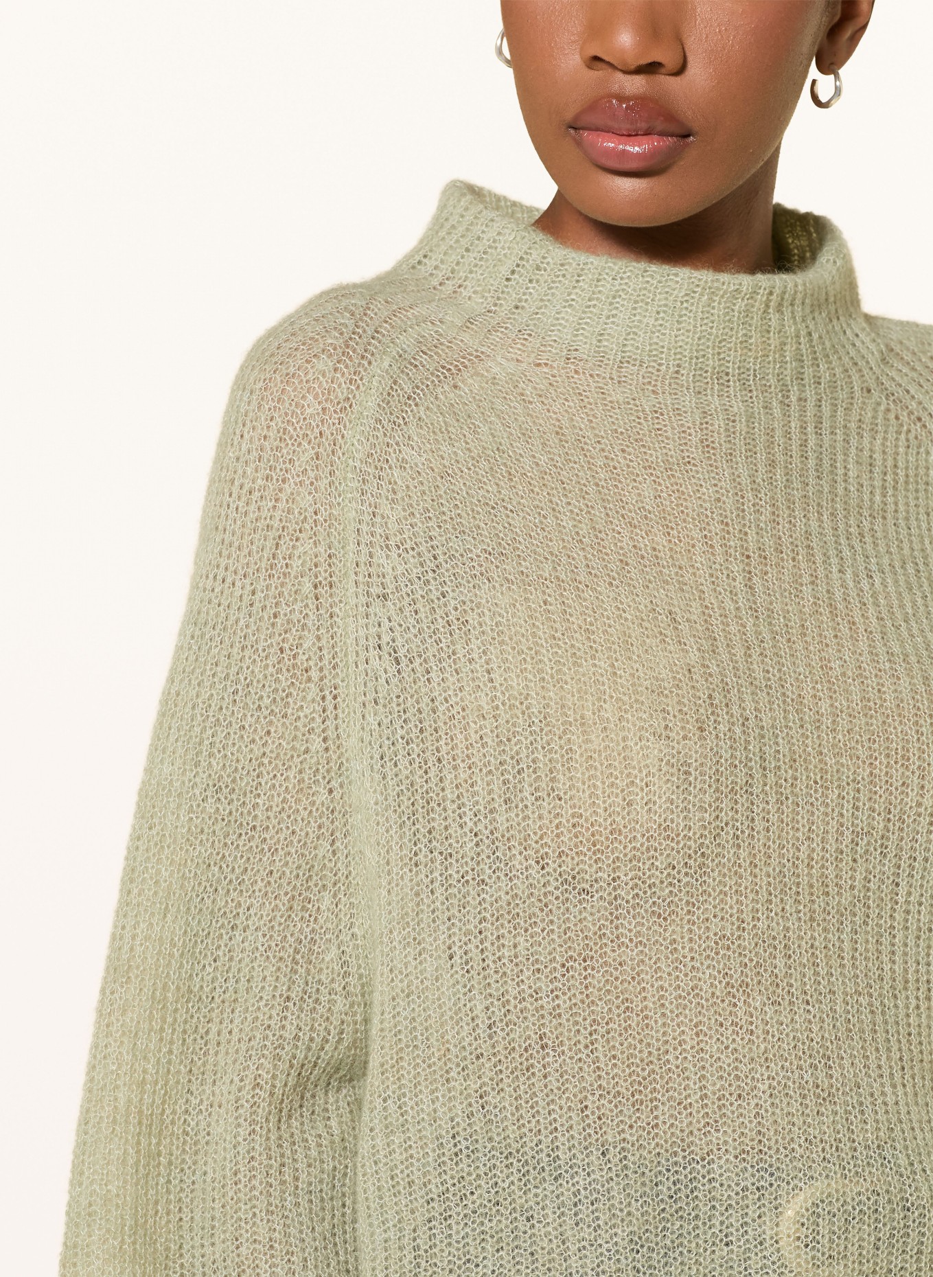 BOSS Pullover FEWENA mit Alpaka: OLIV