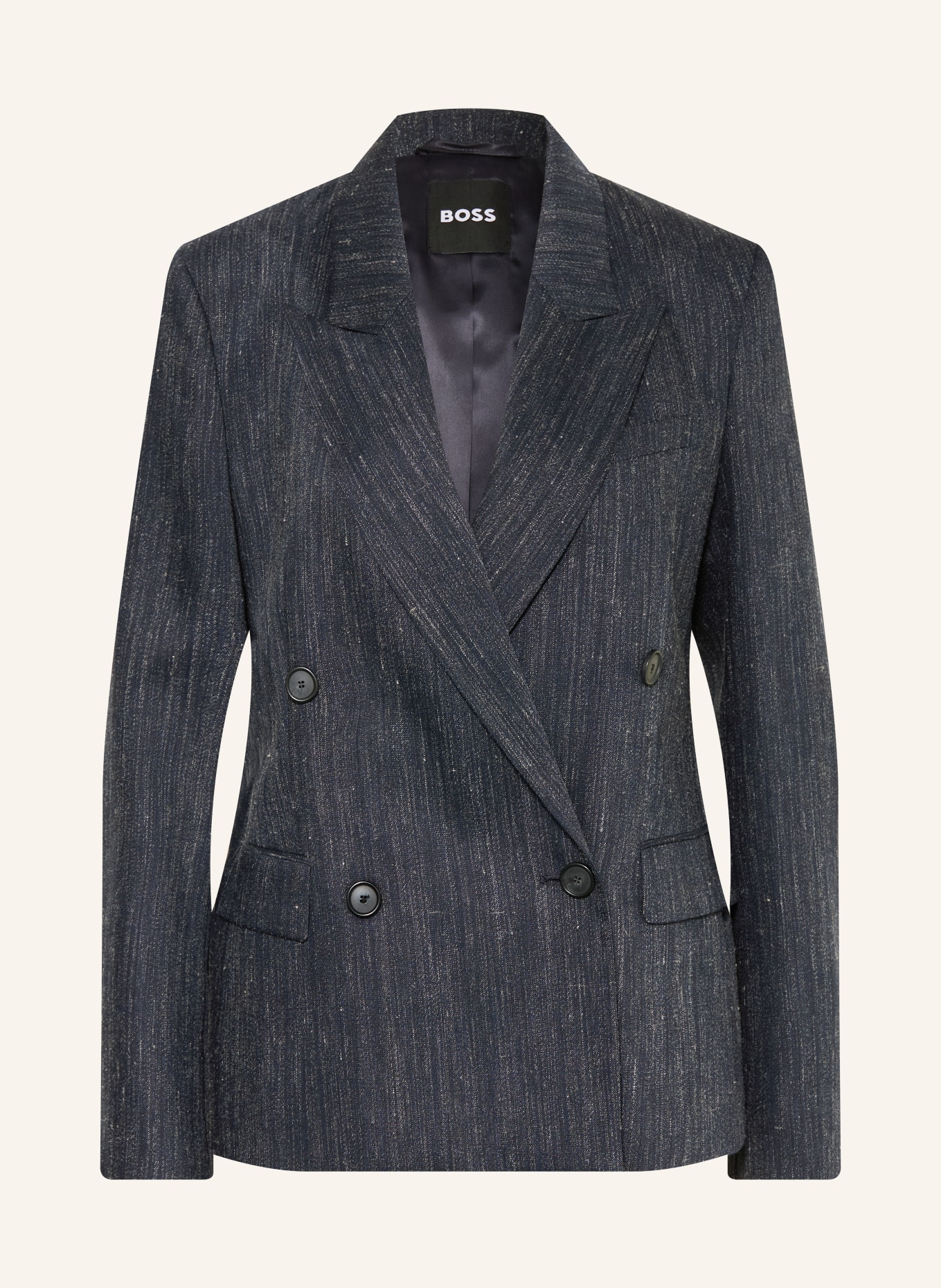 BOSS Blazer JALETO: DUNKELBLAU / CREME