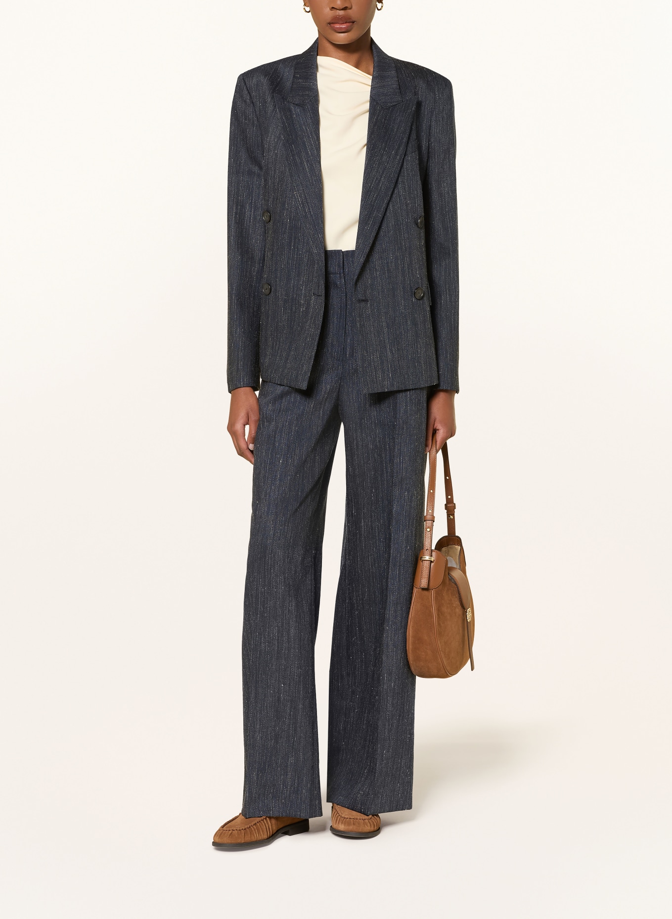 BOSS Blazer JALETO: DUNKELBLAU / CREME