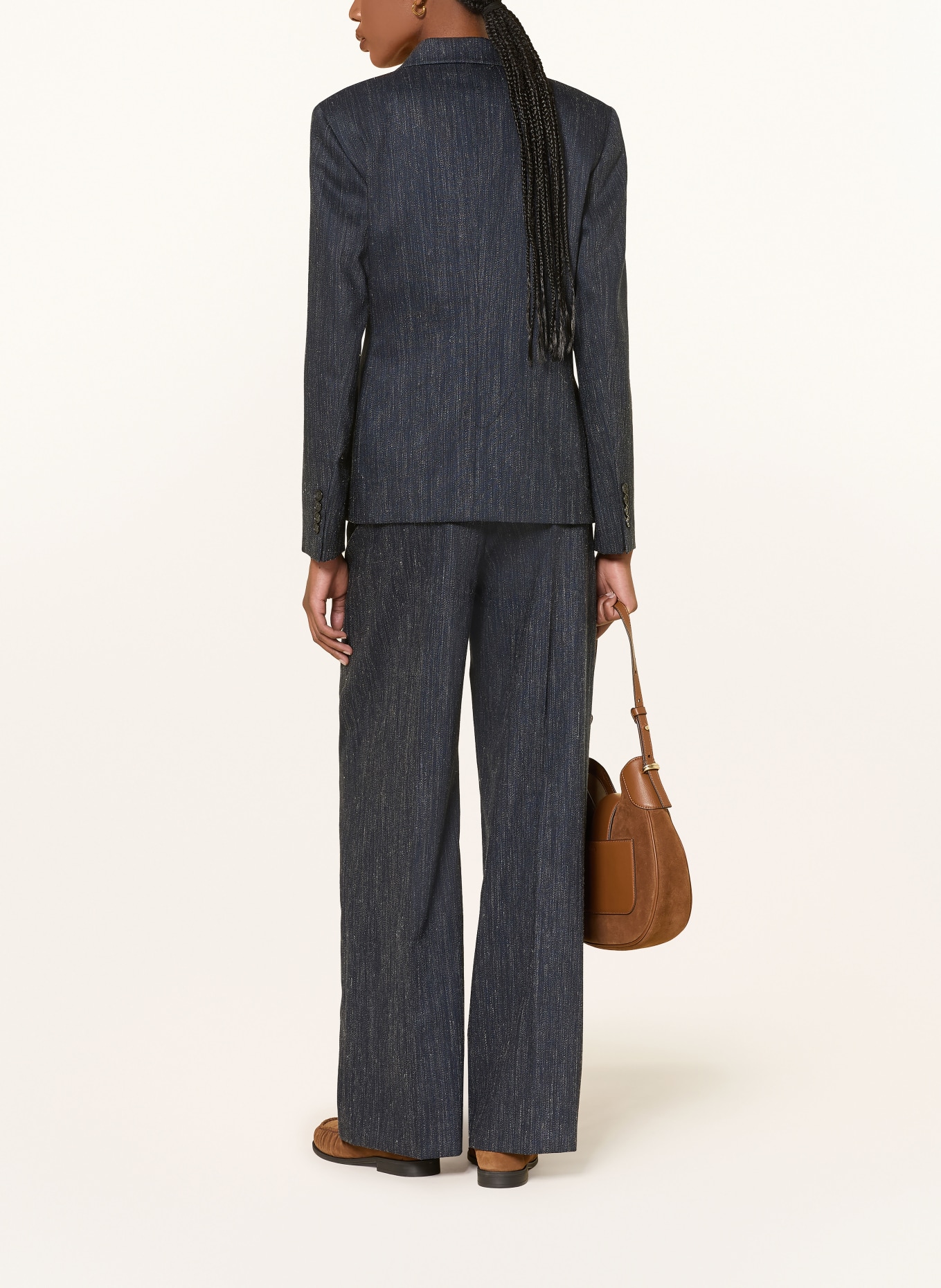 BOSS Blazer JALETO: DUNKELBLAU / CREME