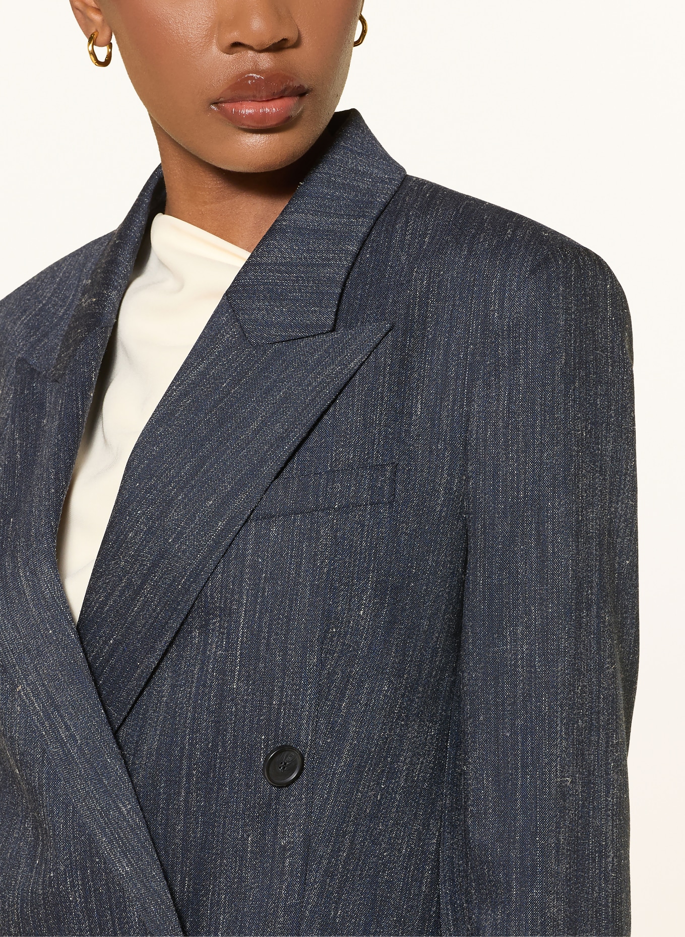 BOSS Blazer JALETO: DUNKELBLAU / CREME