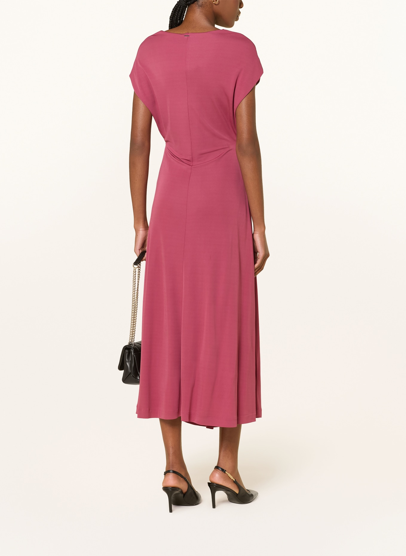 BOSS Kleid EPUETY: DUNKELROT