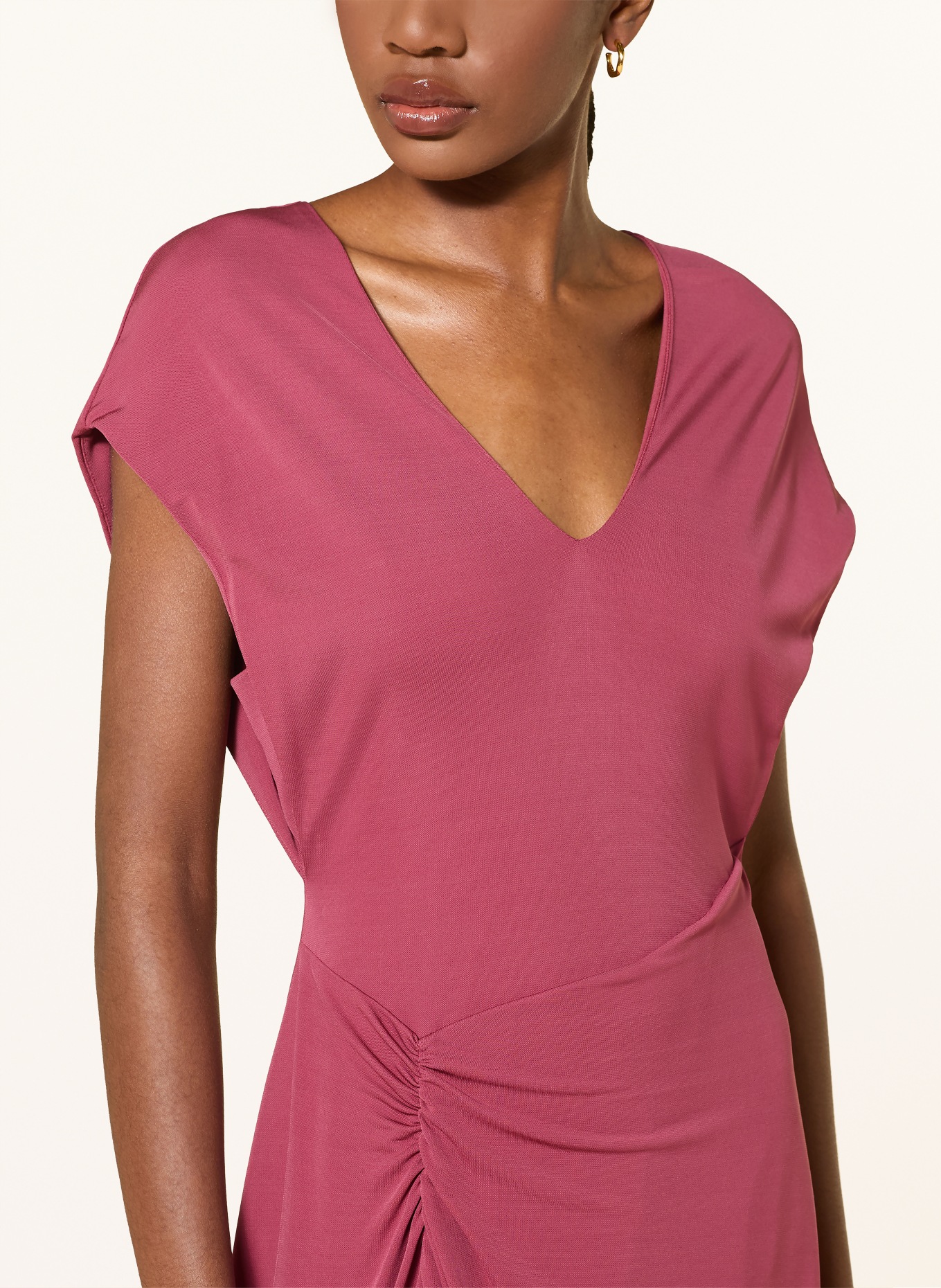 BOSS Kleid EPUETY: DUNKELROT