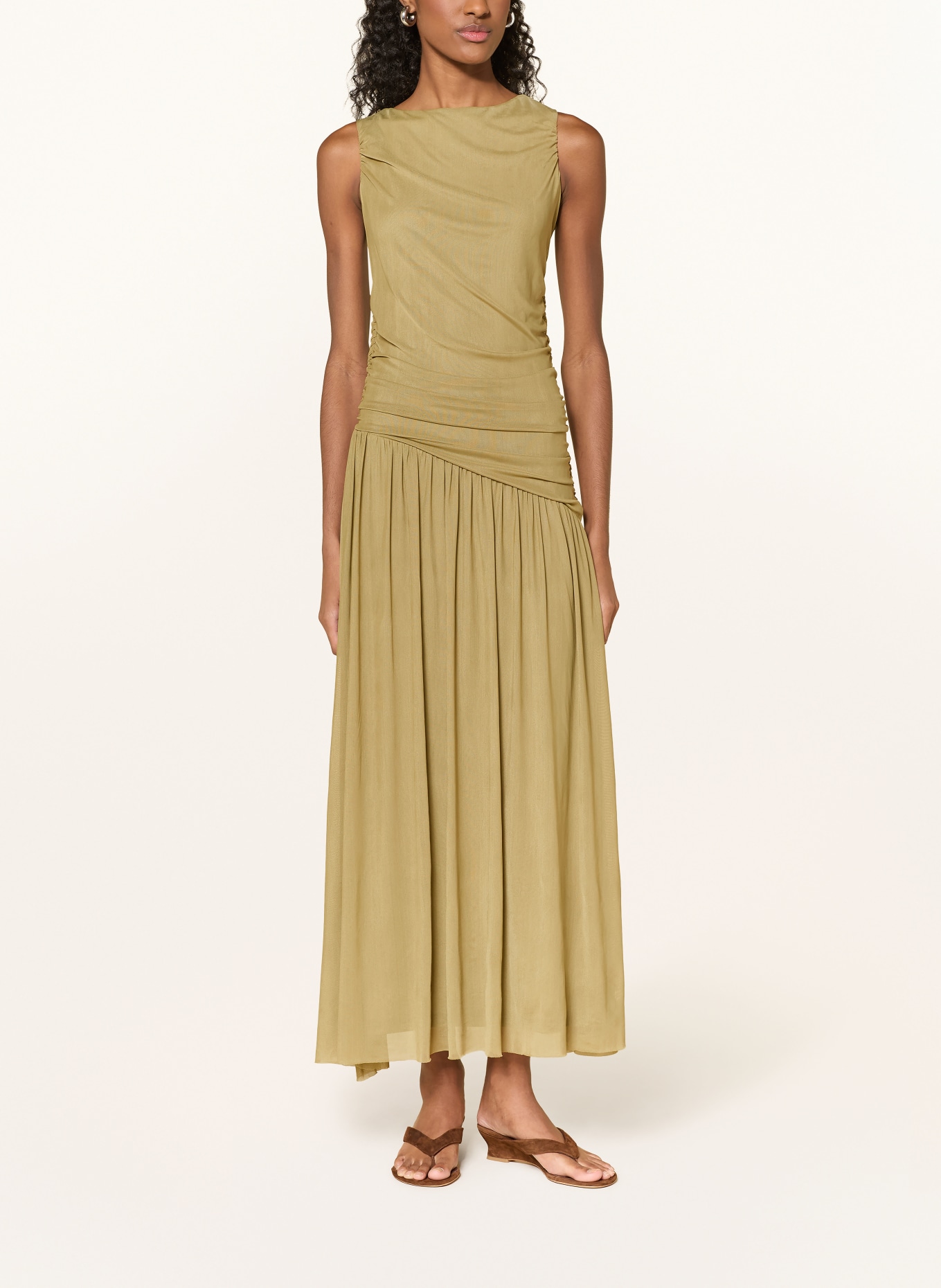 NEO NOIR Mesh-Kleid CLUDINE: OLIV