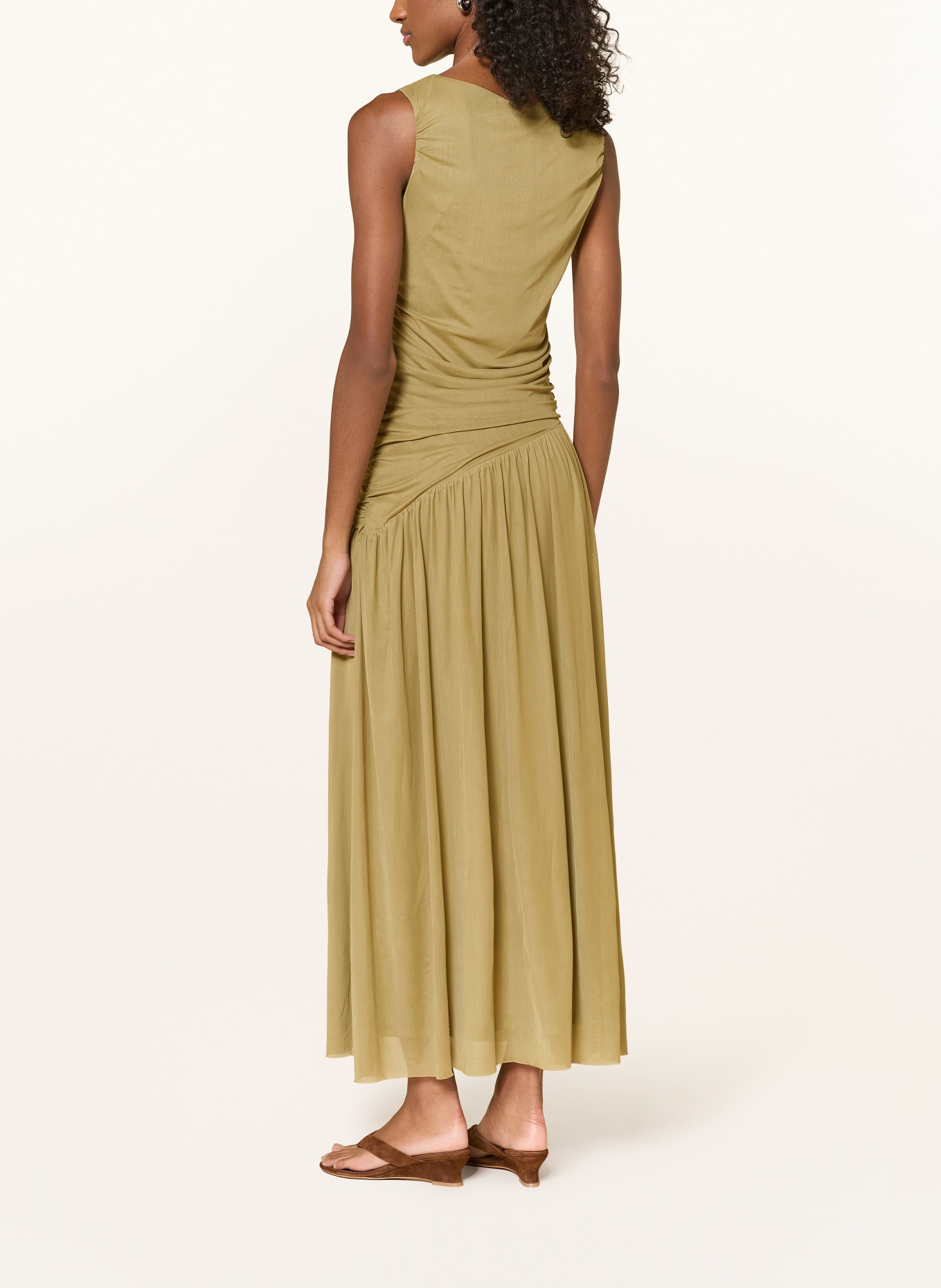 NEO NOIR Mesh-Kleid CLUDINE: OLIV