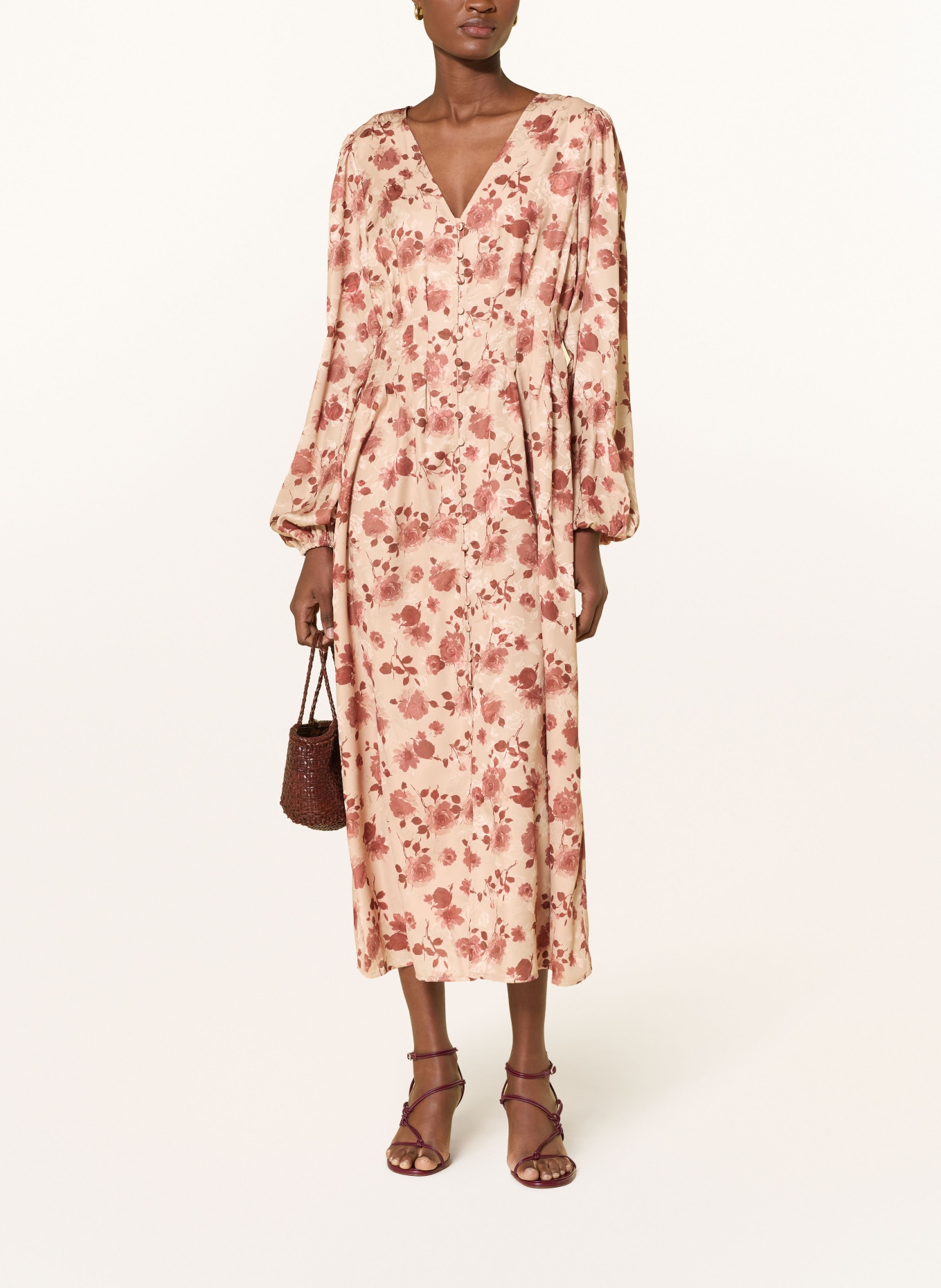 NEO NOIR Satinkleid JELLIE: ROSÉ / ALTROSA / ROSA