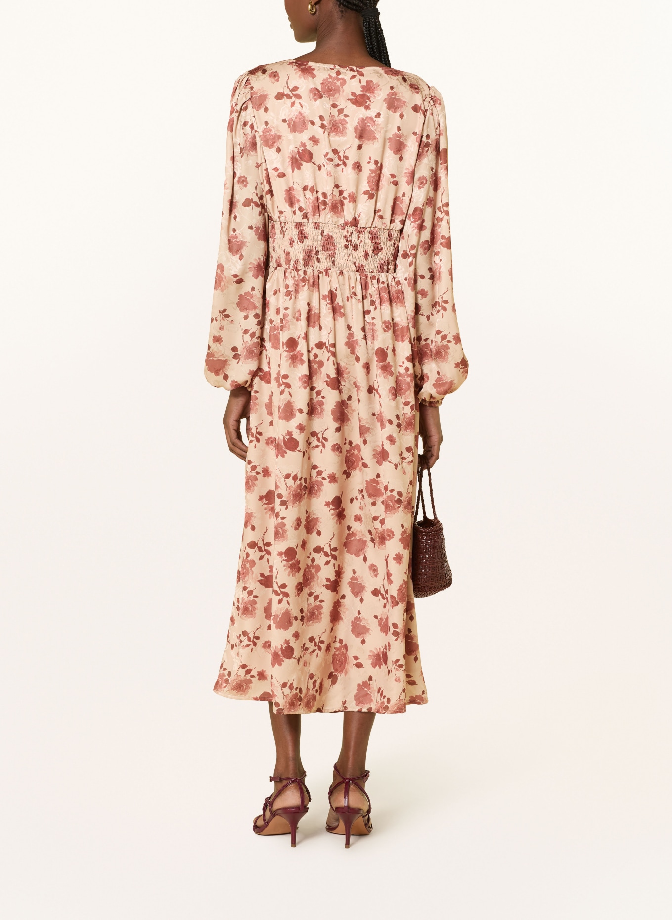 NEO NOIR Satinkleid JELLIE: ROSÉ / ALTROSA / ROSA