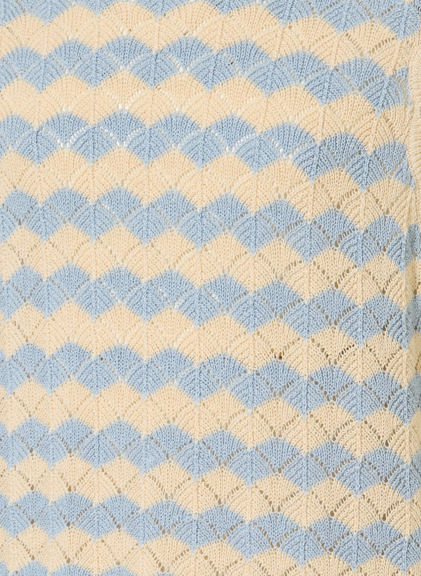 ZIMMERMANN Stricktop ASTER: HELLBLAU / ECRU