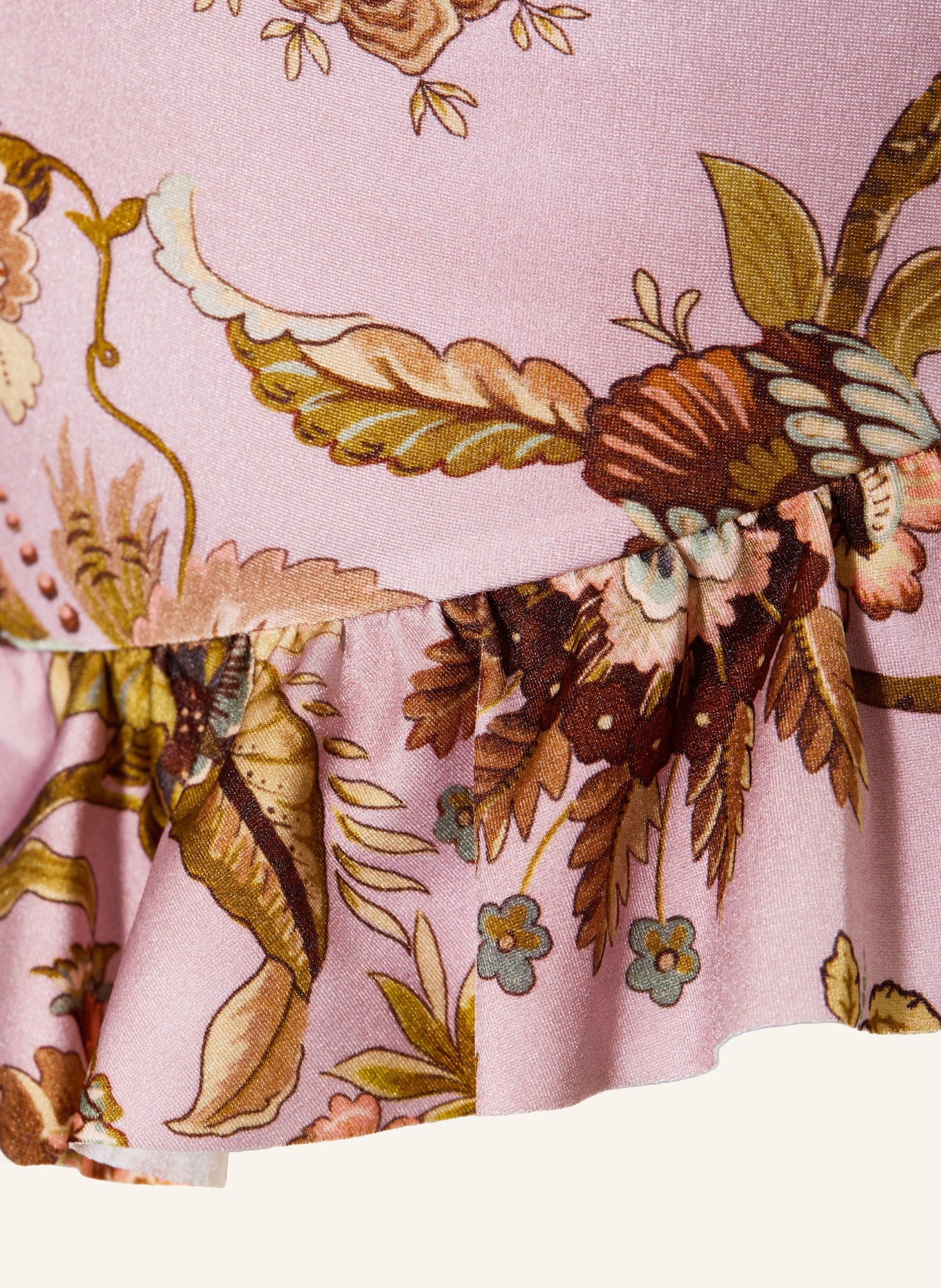 ZIMMERMANN Badeanzug mit Rüschen: ALTROSA / HELLBRAUN / BEIGE