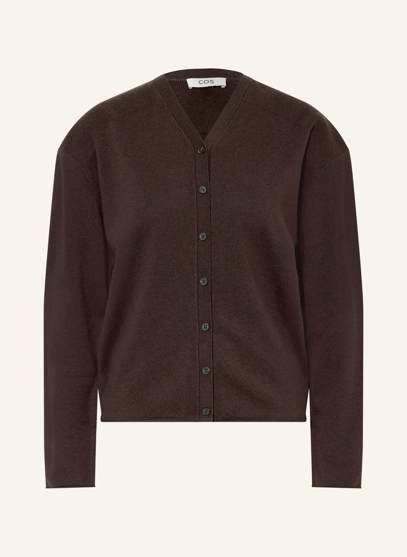 COS Strickjacke: DUNKELBRAUN