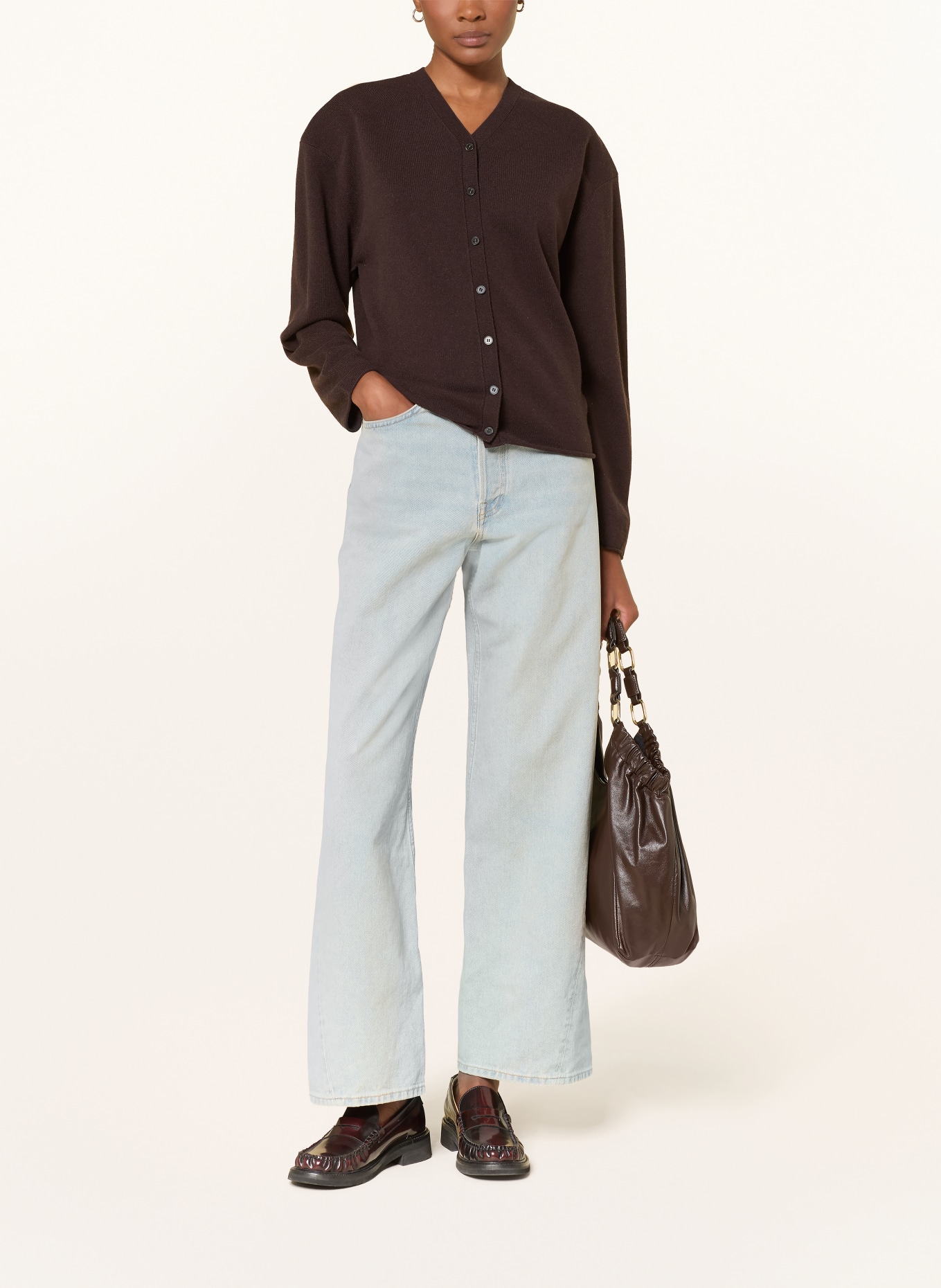 COS Strickjacke: DUNKELBRAUN