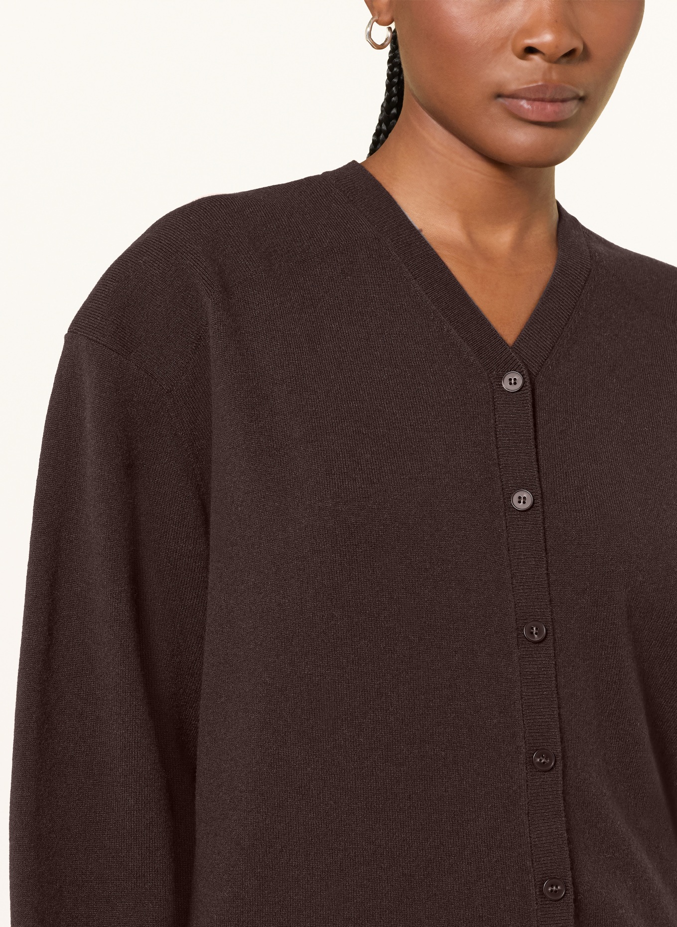 COS Strickjacke: DUNKELBRAUN