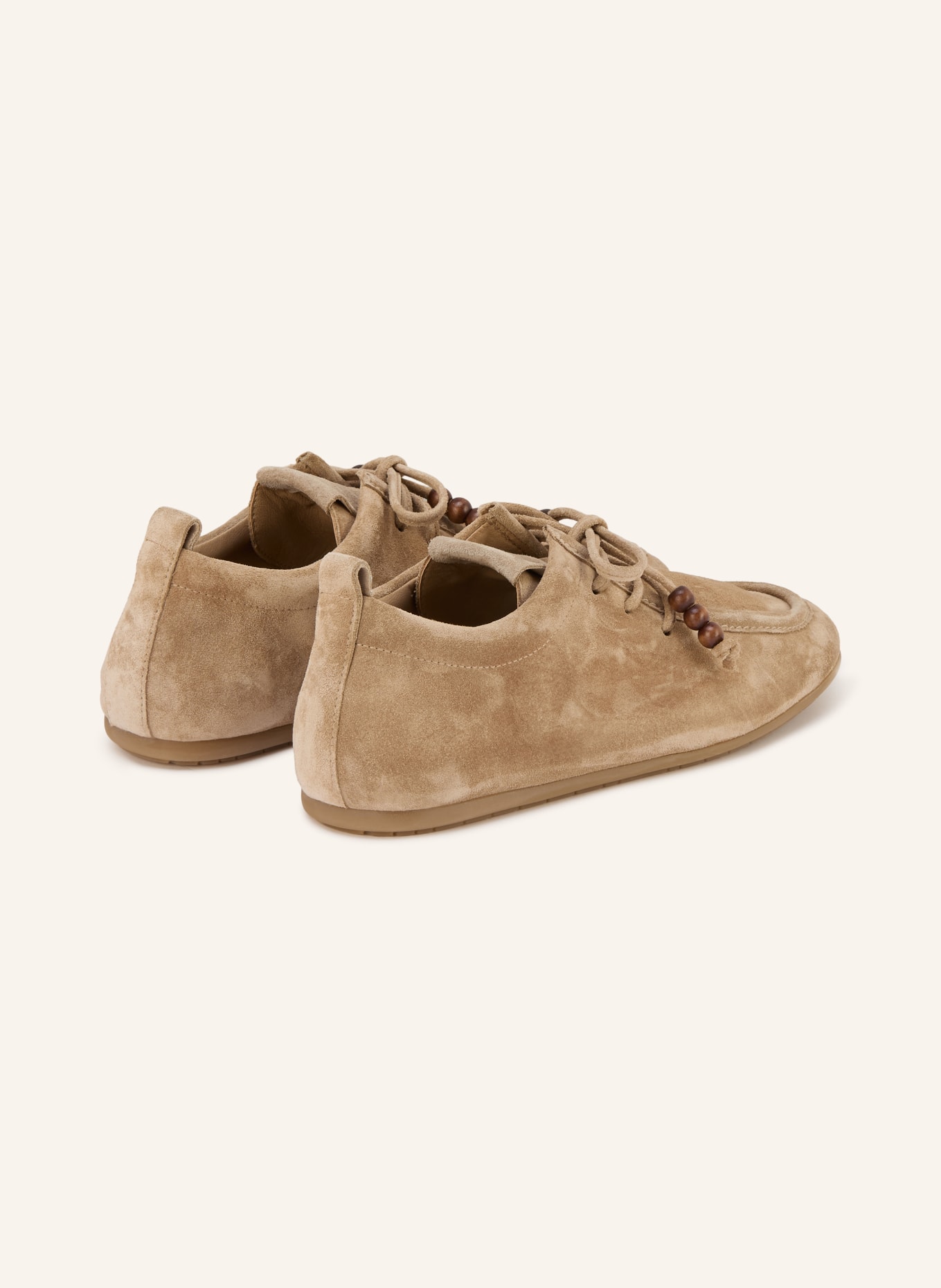 KENNEL & SCHMENGER Schnürer DROP mit Schmuckperlen: BEIGE