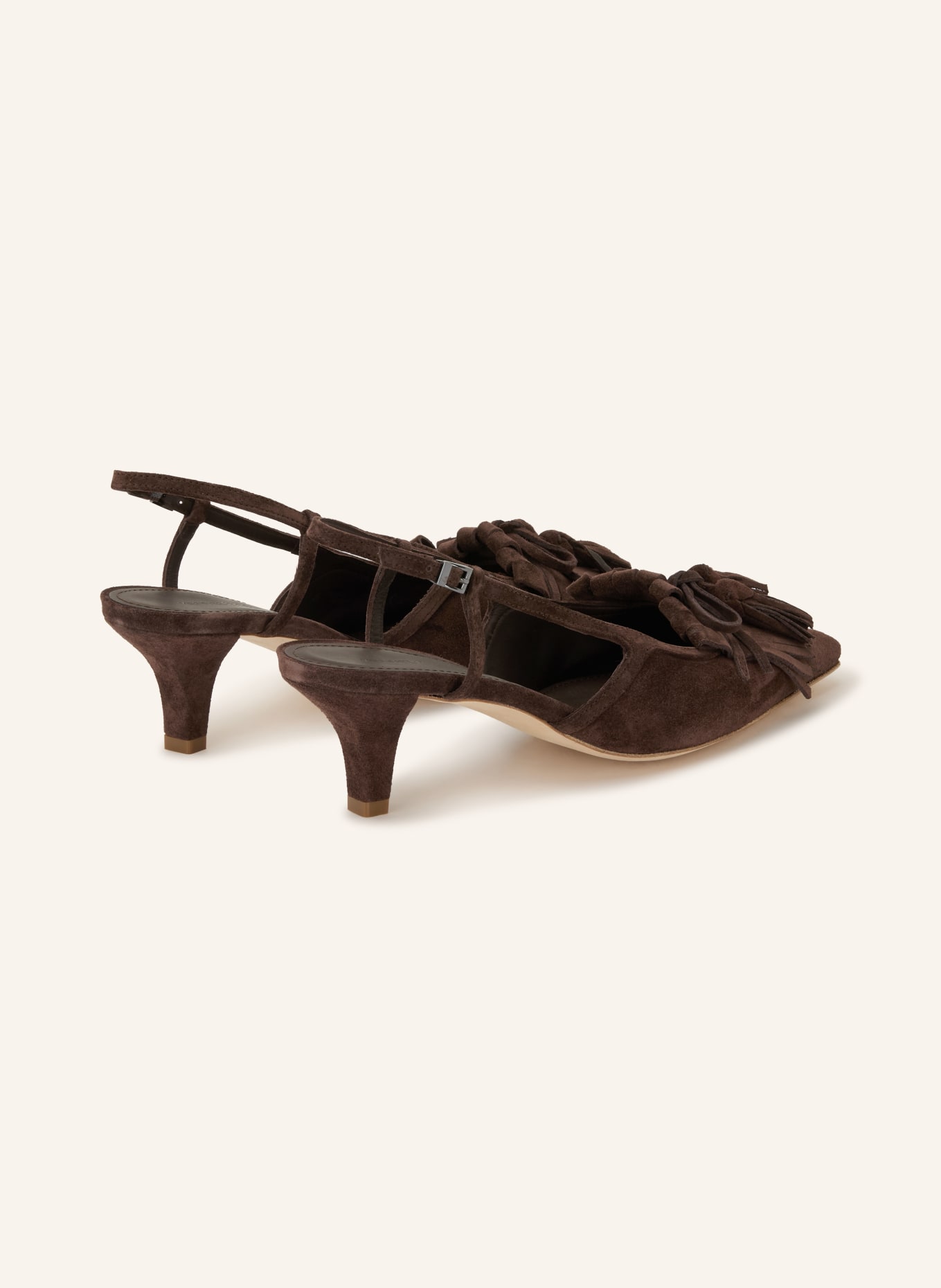 KENNEL & SCHMENGER Czółenka z paskiem FRANCA: CIEMNOBRĄZOWY