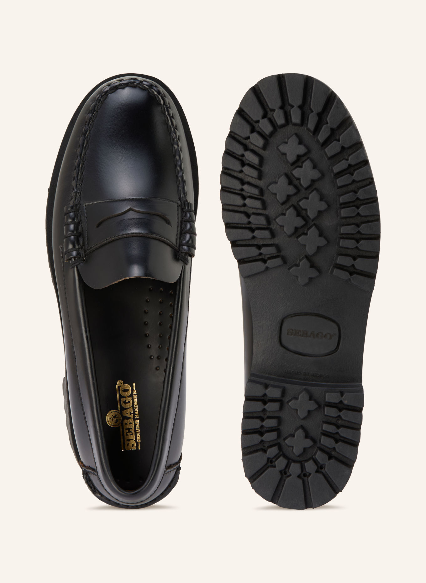 SEBAGO Penny-Loafer DAN LUG: SCHWARZ