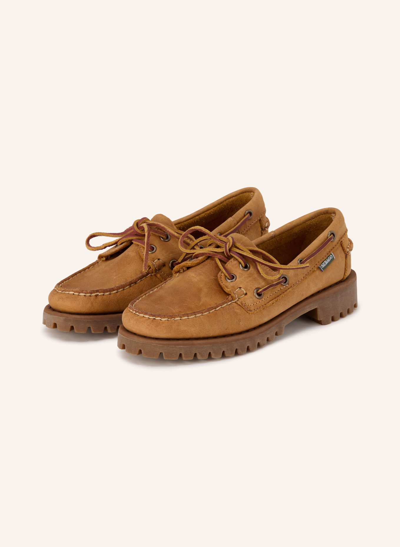 SEBAGO Chaussures bateau RANGER MUDDY: CHAMEAU