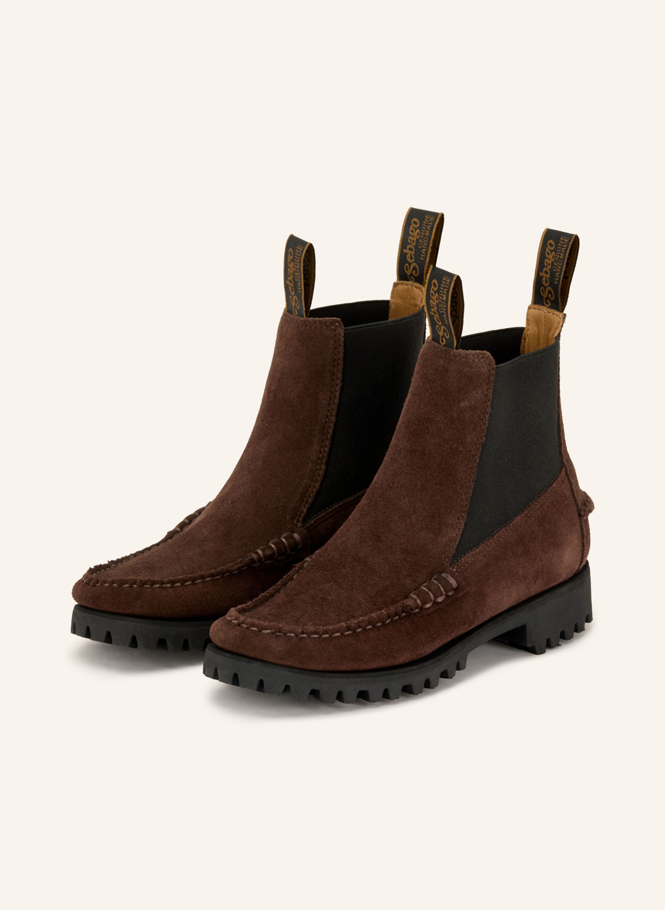 SEBAGO CALLIOPE Chelsea Boots: DARK BROWN