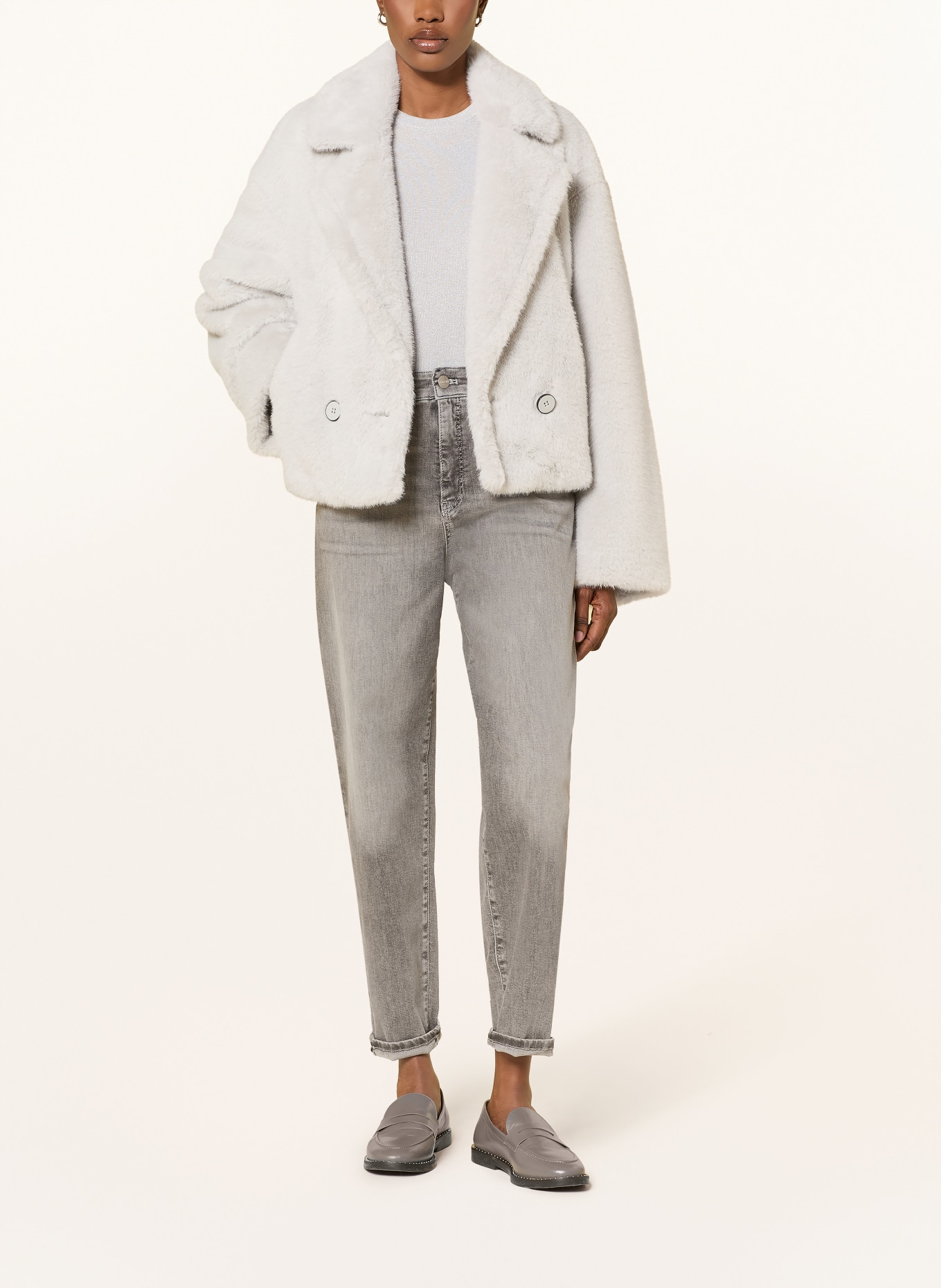 MARC CAIN Mom Jeans FEURA: 820 GREY