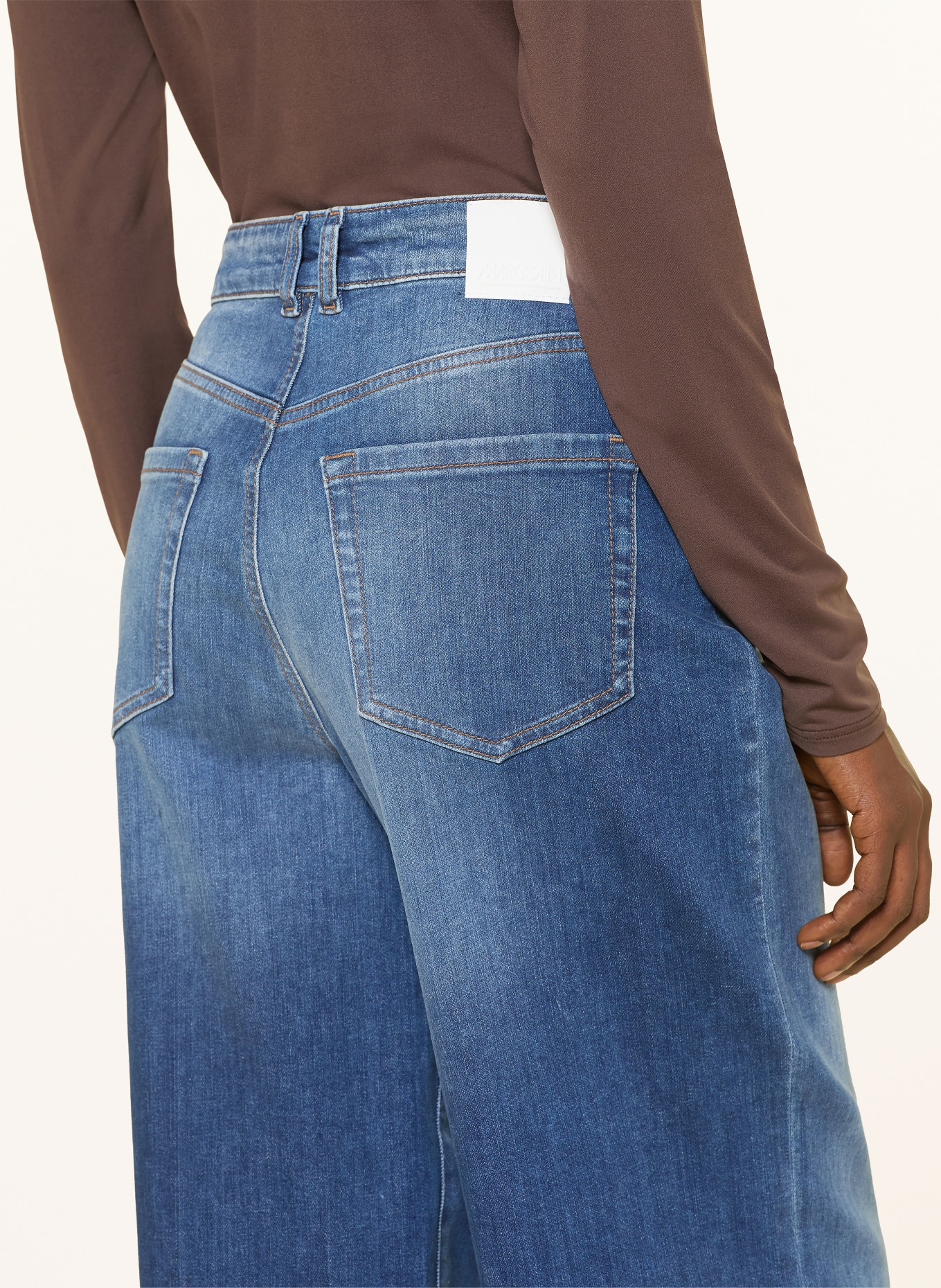 MARC CAIN Wide Leg Jeans WARRI: 357 vintage indigo