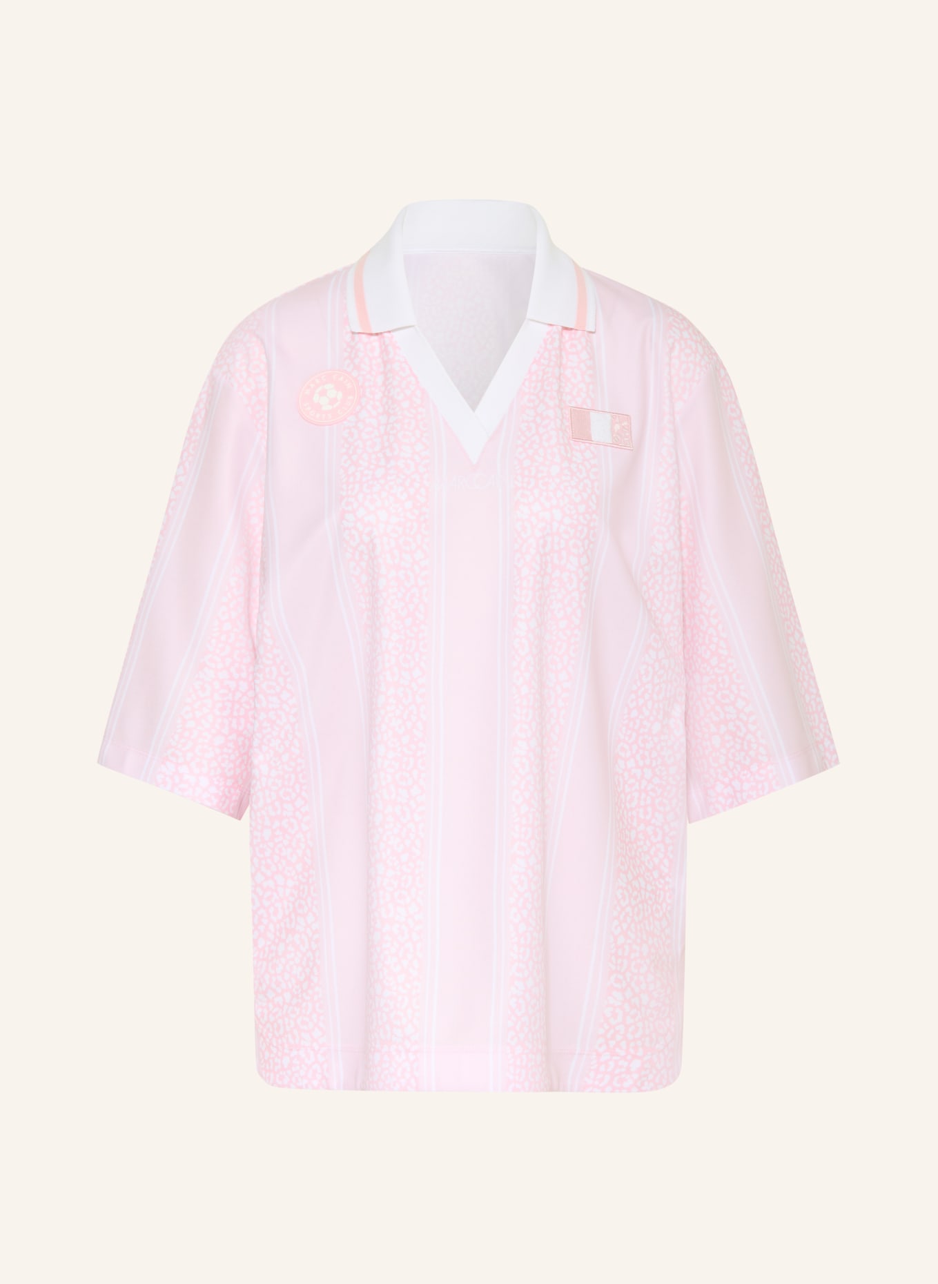 MARC CAIN Jersey-Poloshirt: 253 pink lady new